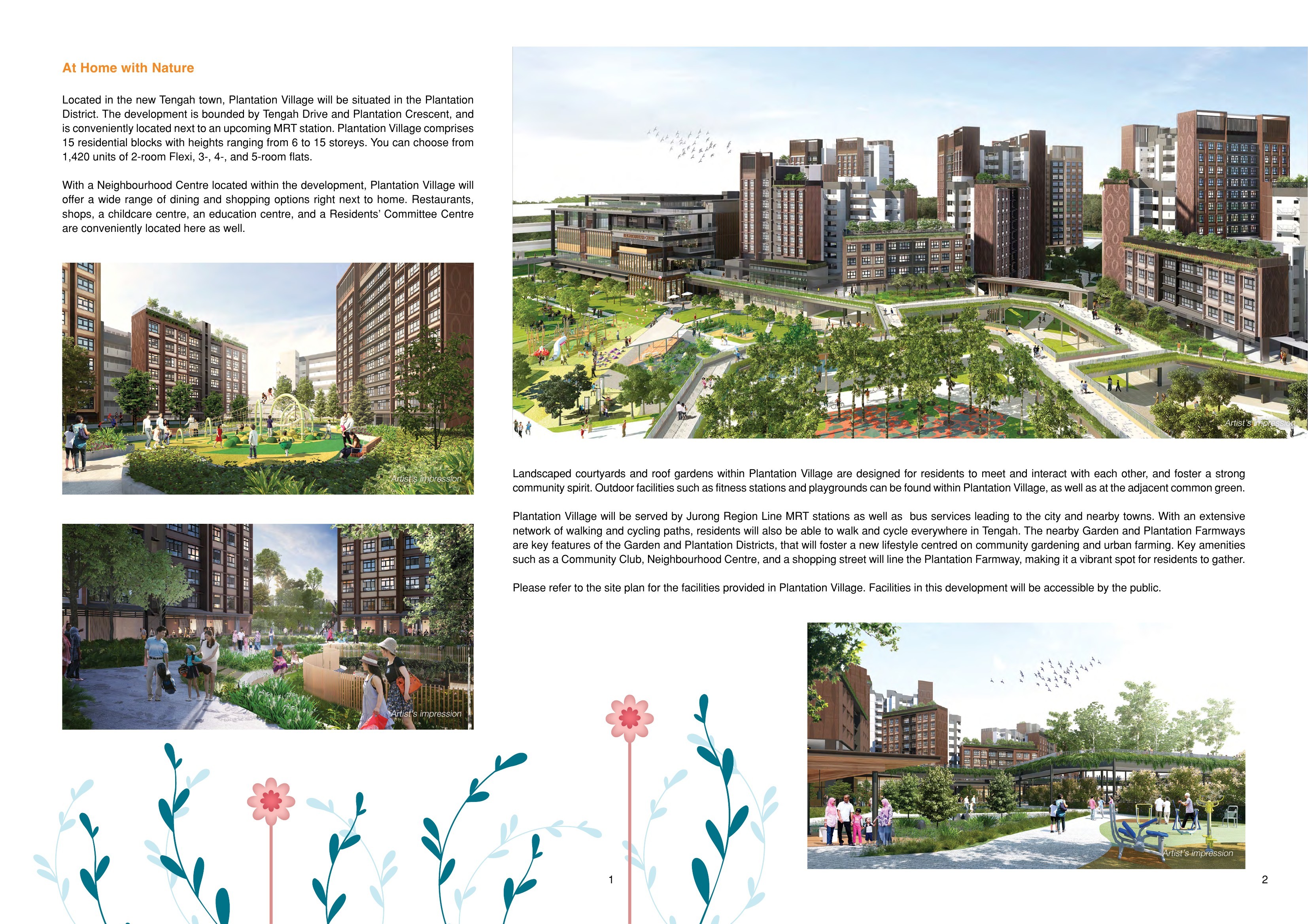 Plantation Village, Tengah: Embrace nature-integrated living, fostering strong community spirit, urb