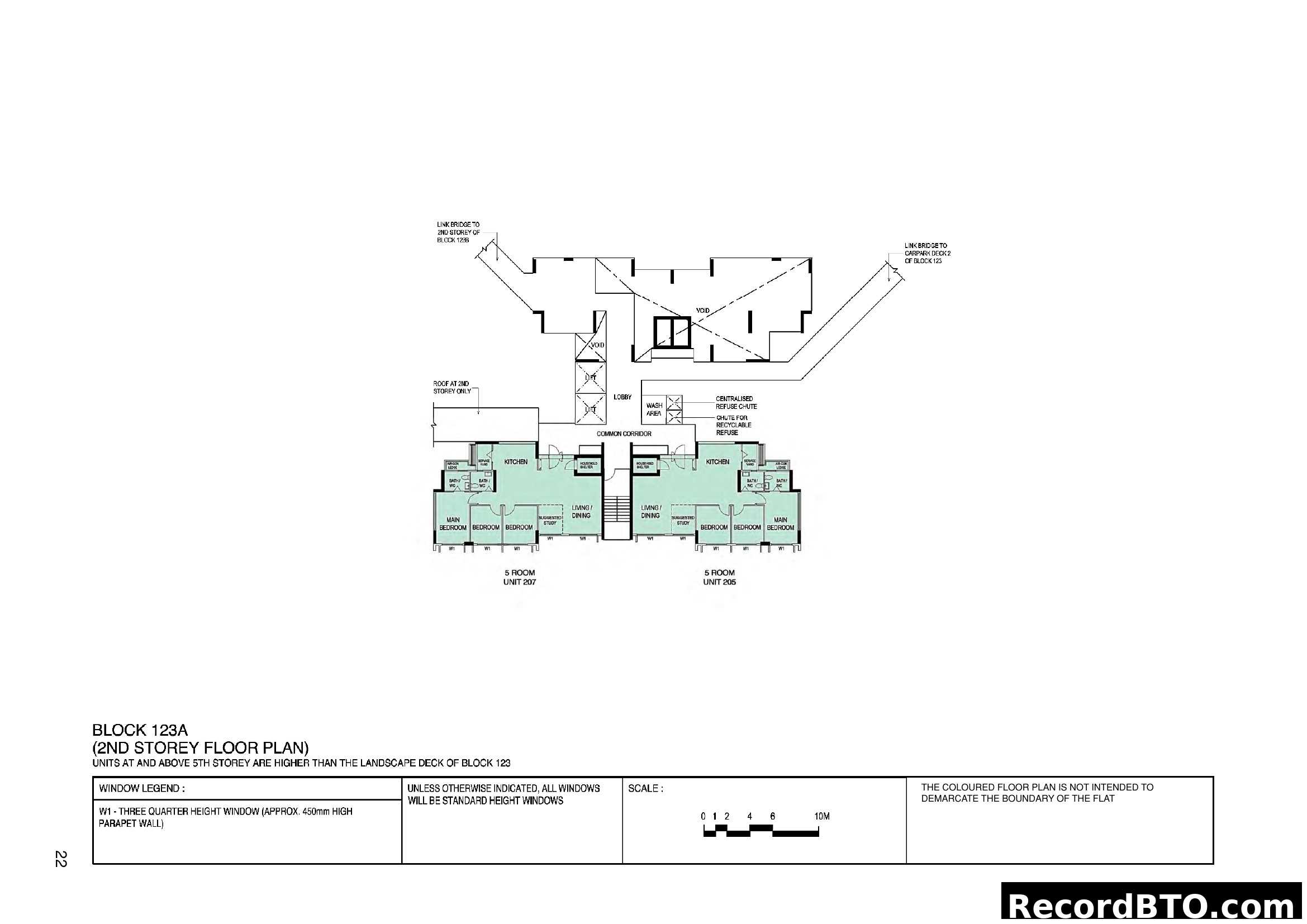 Block 123A (2nd Storey Floor Plan)