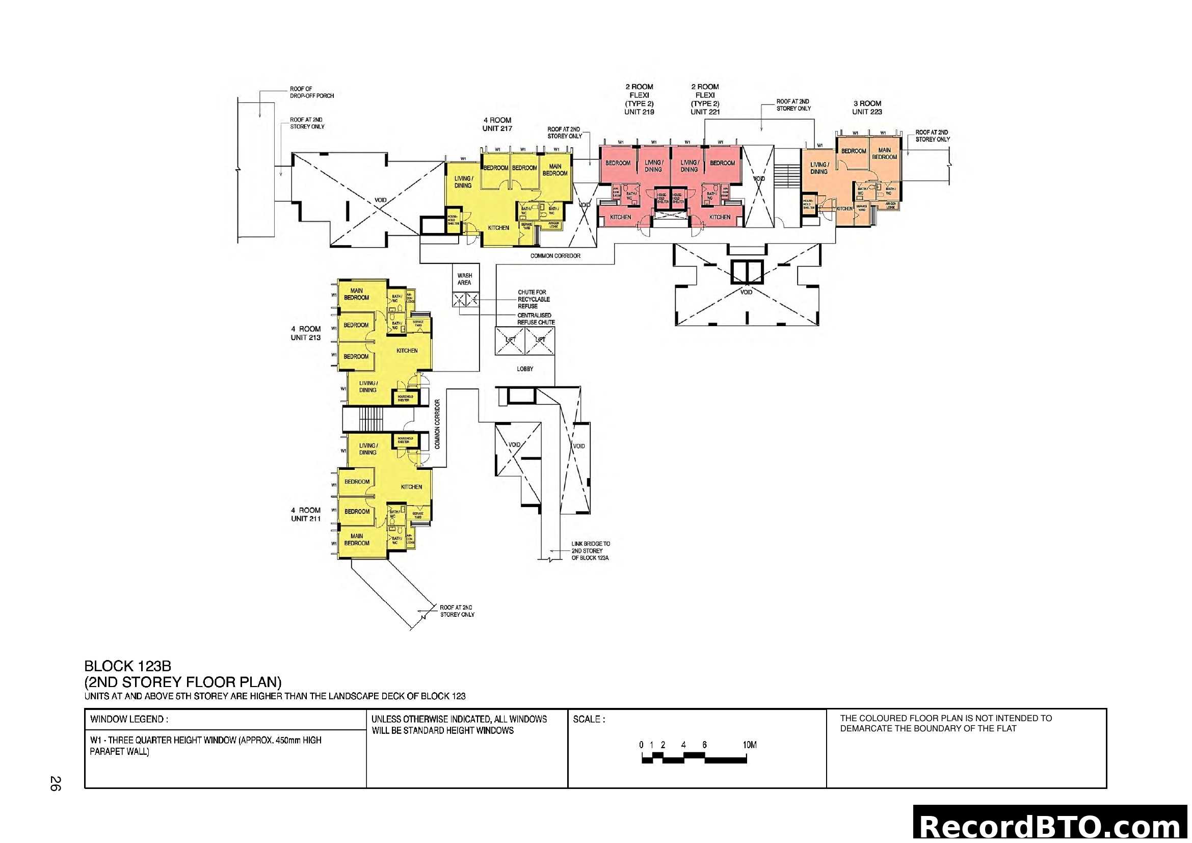 Block 123B (2nd Storey Floor Plan)