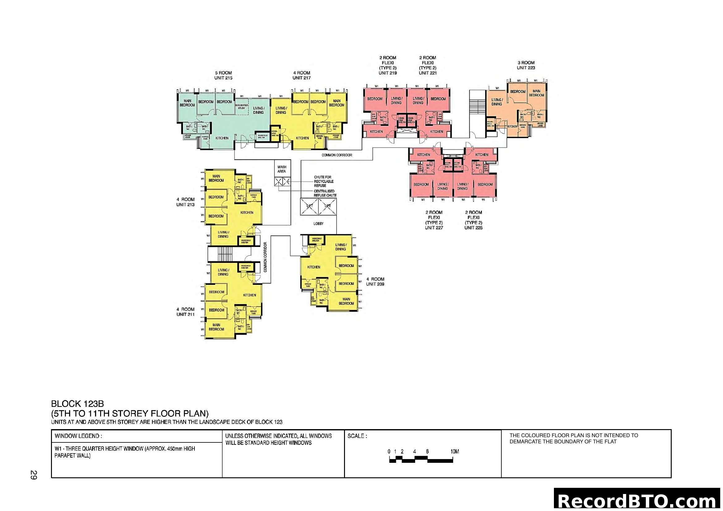 Block 123B (5th-11th Storey Floor Plan)