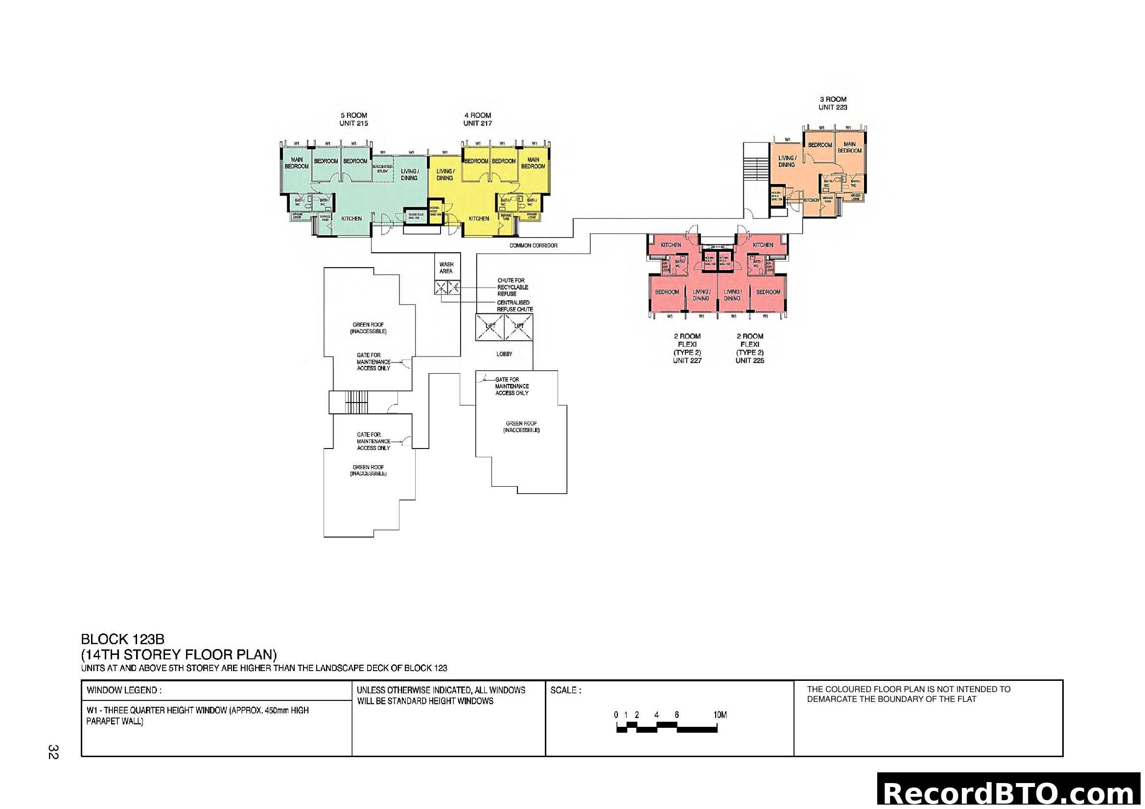 Block 123B 14th Storey Floor Plan