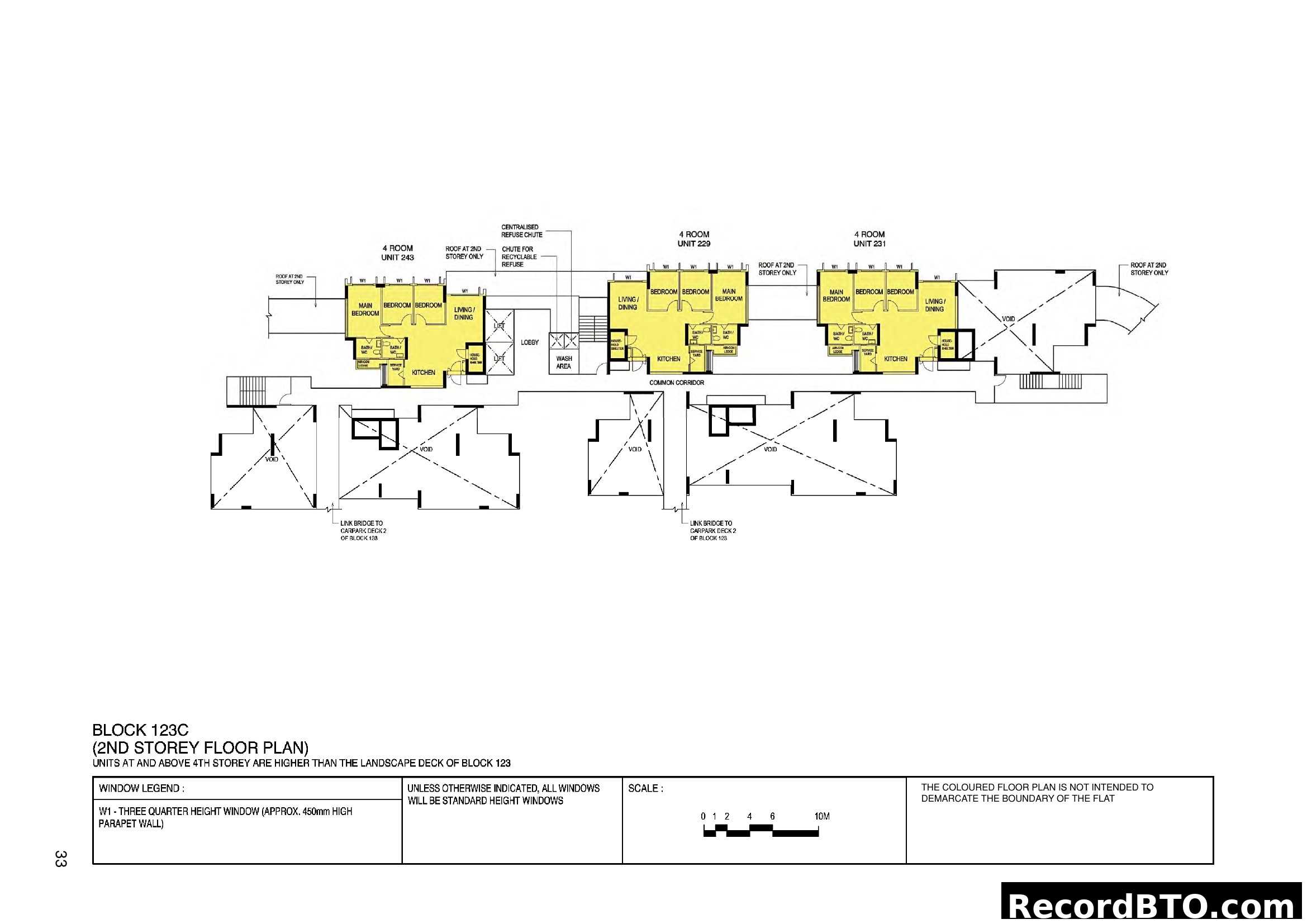 Block 123C 2nd Storey Floor Plan