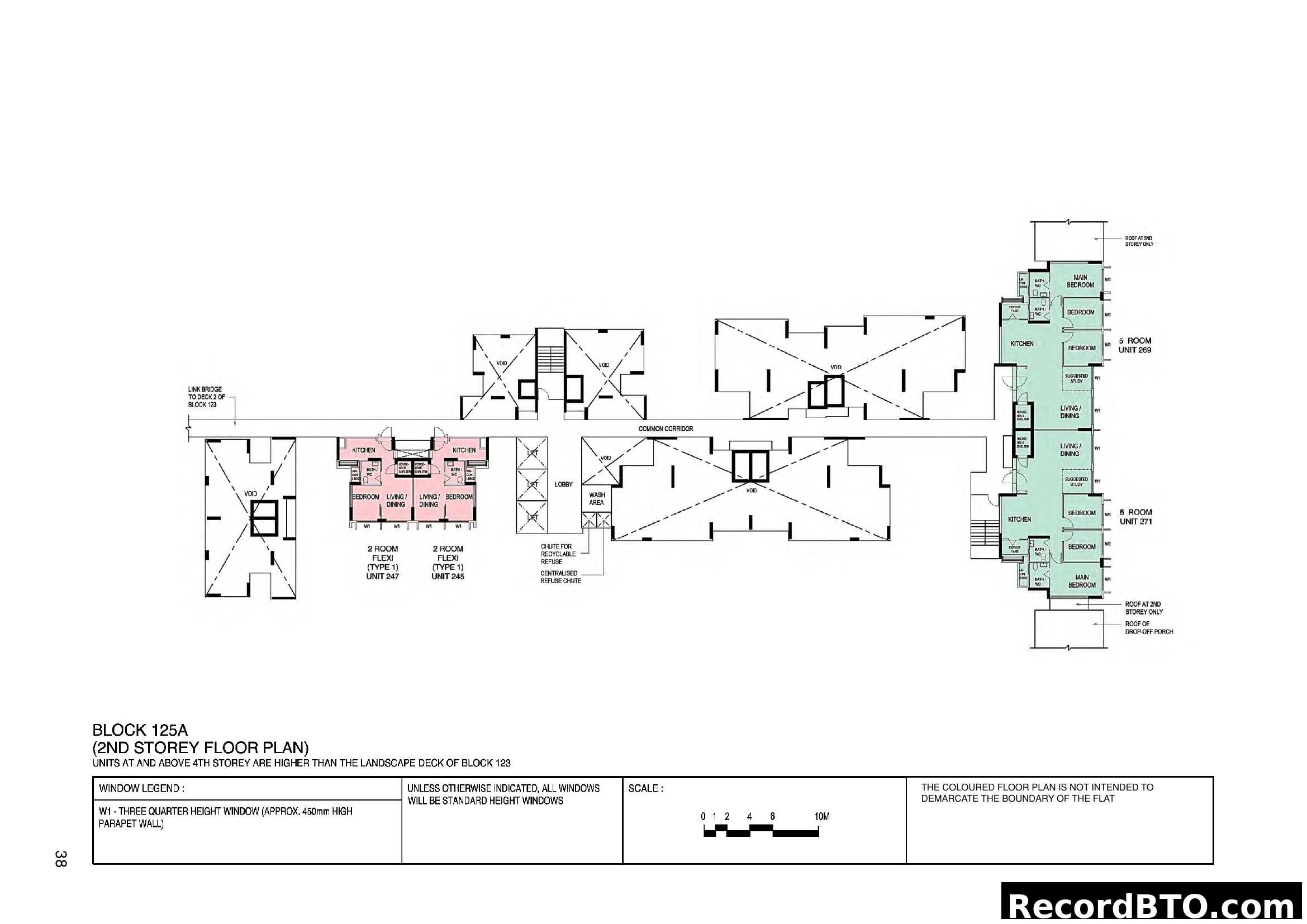 Block 125A 2nd Storey Floor Plan
