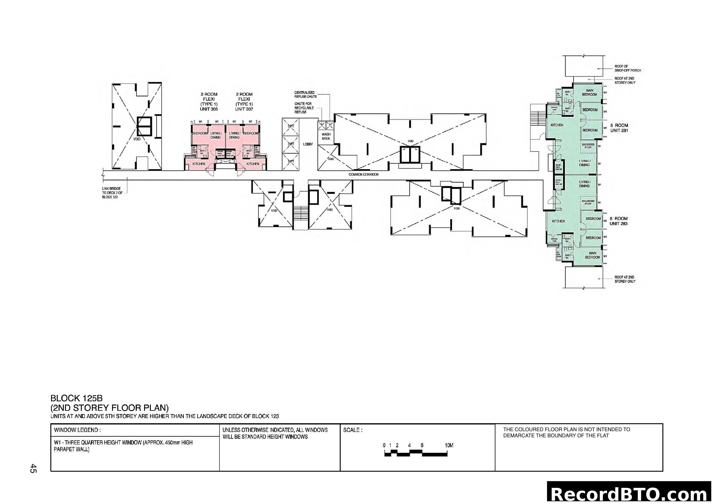 Block 125B 2nd Storey Floor Plan