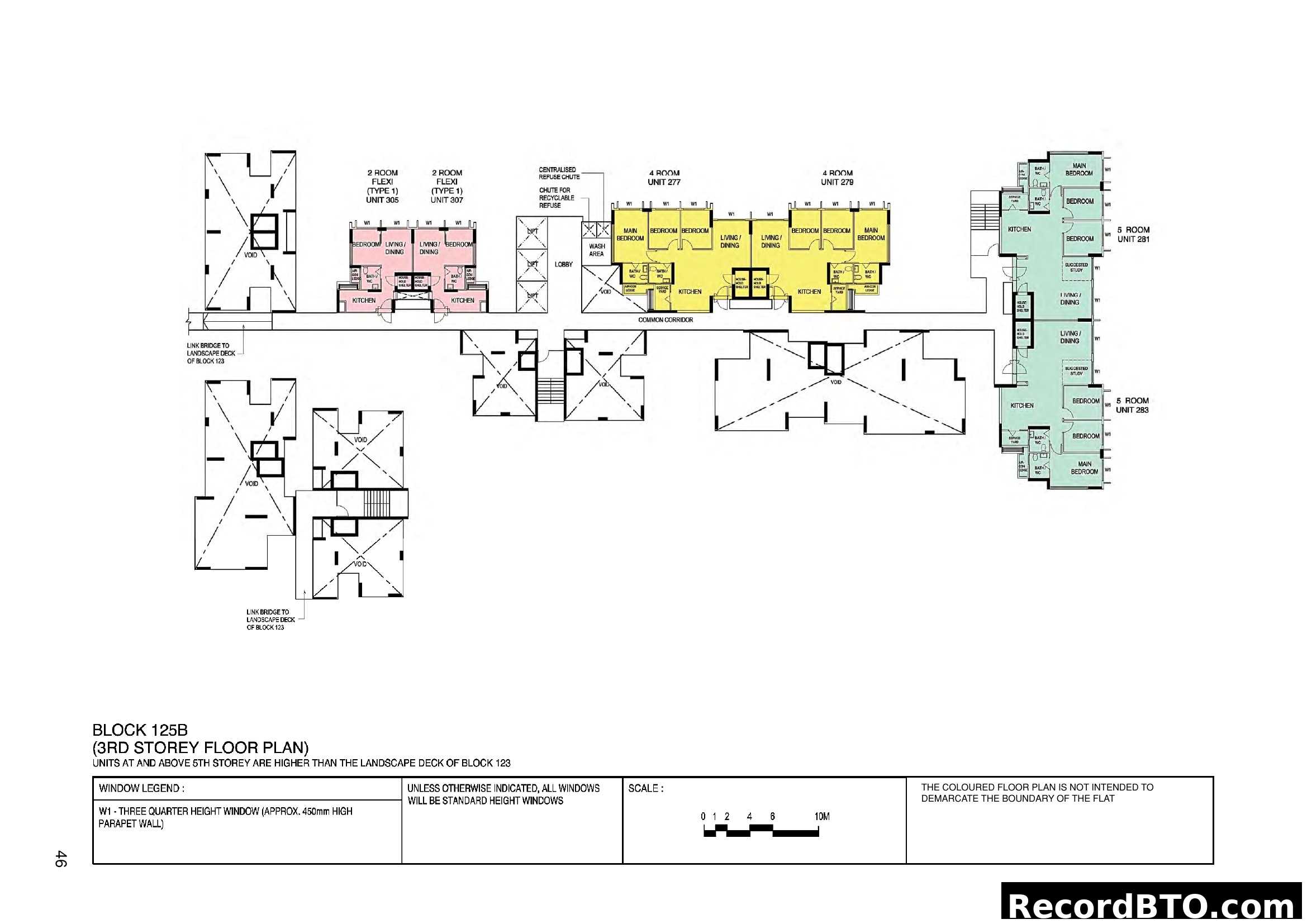 Block 125B 3rd Storey Floor Plan