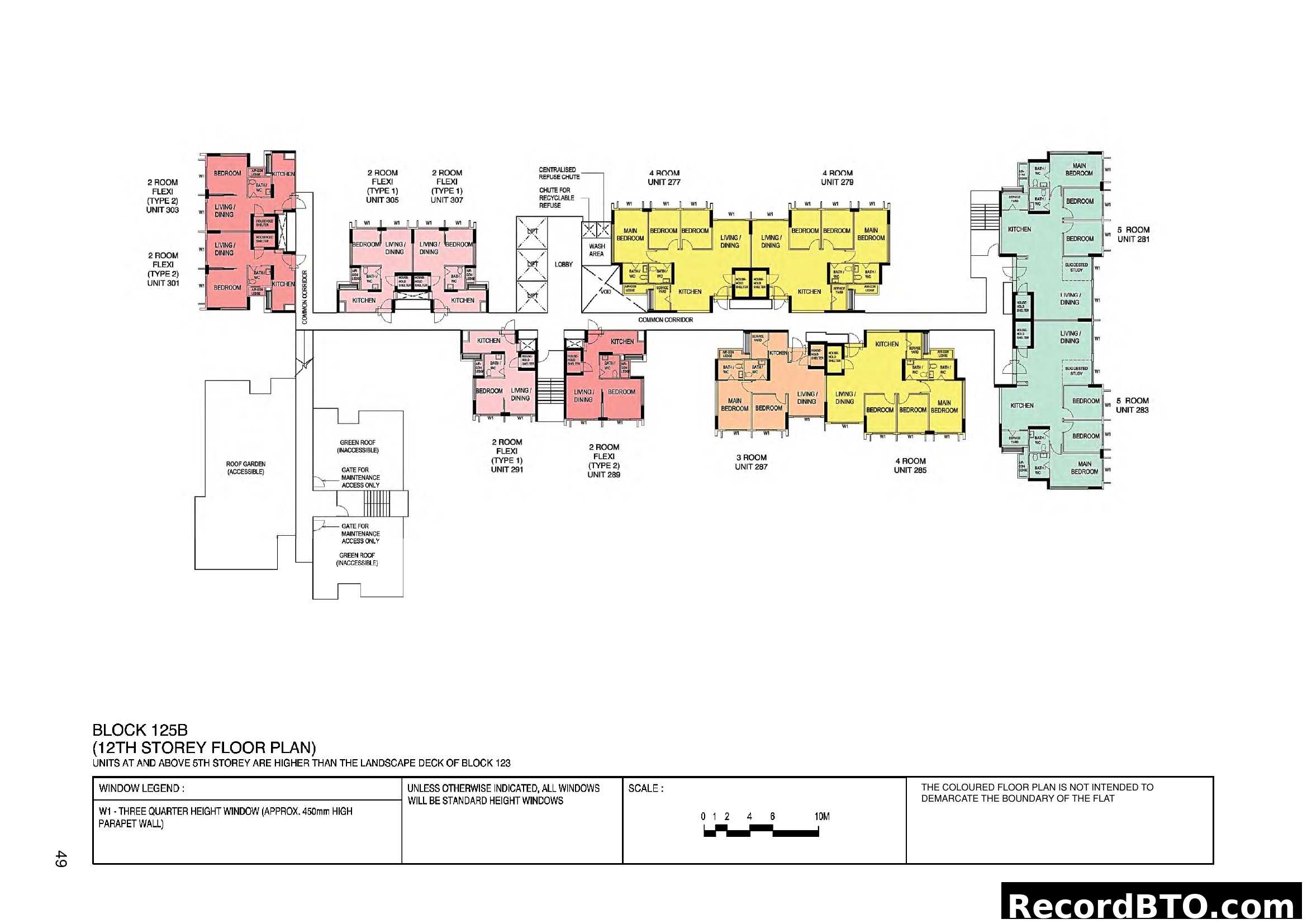 Block 125B (12th Storey) Floor Plan