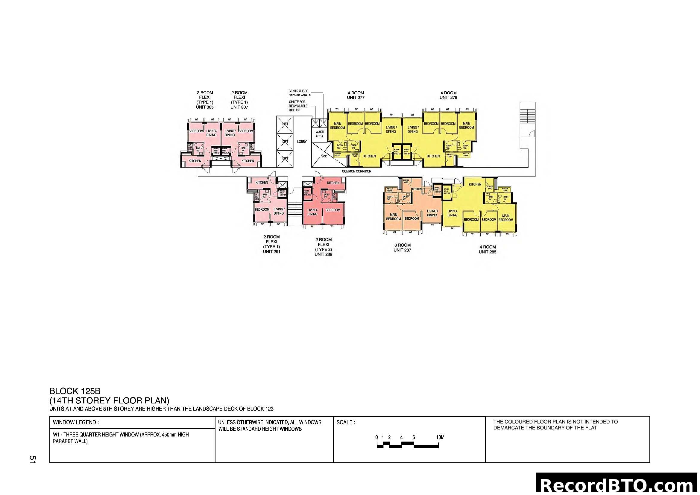 Block 125B 14th Storey Floor Plan