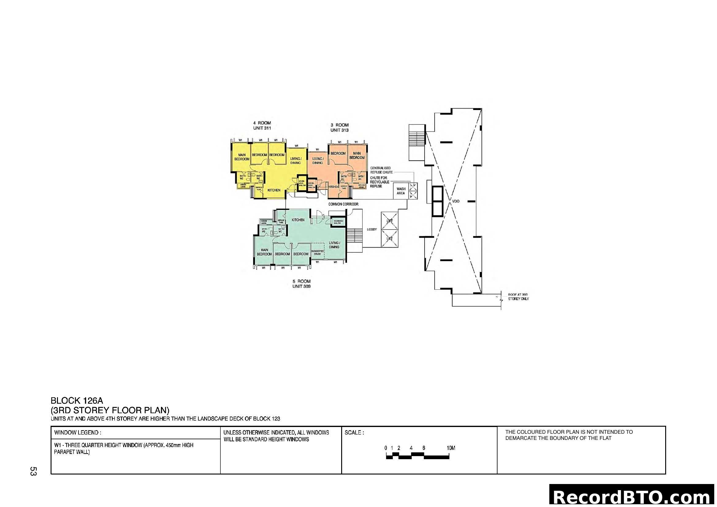 Block 126A, 3rd Storey Floor Plan