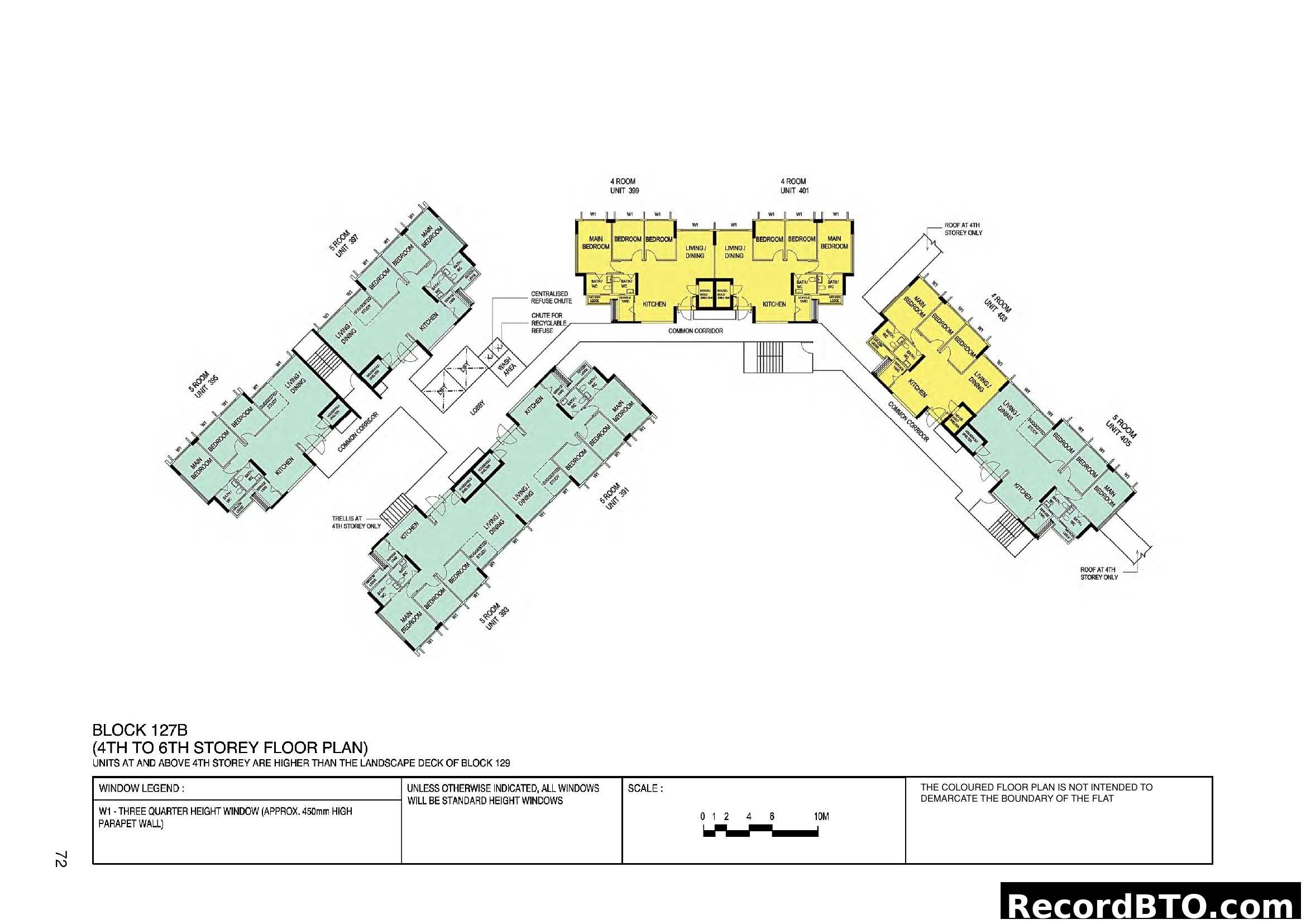 Block 127B 4th-6th Storey Floor Plan
