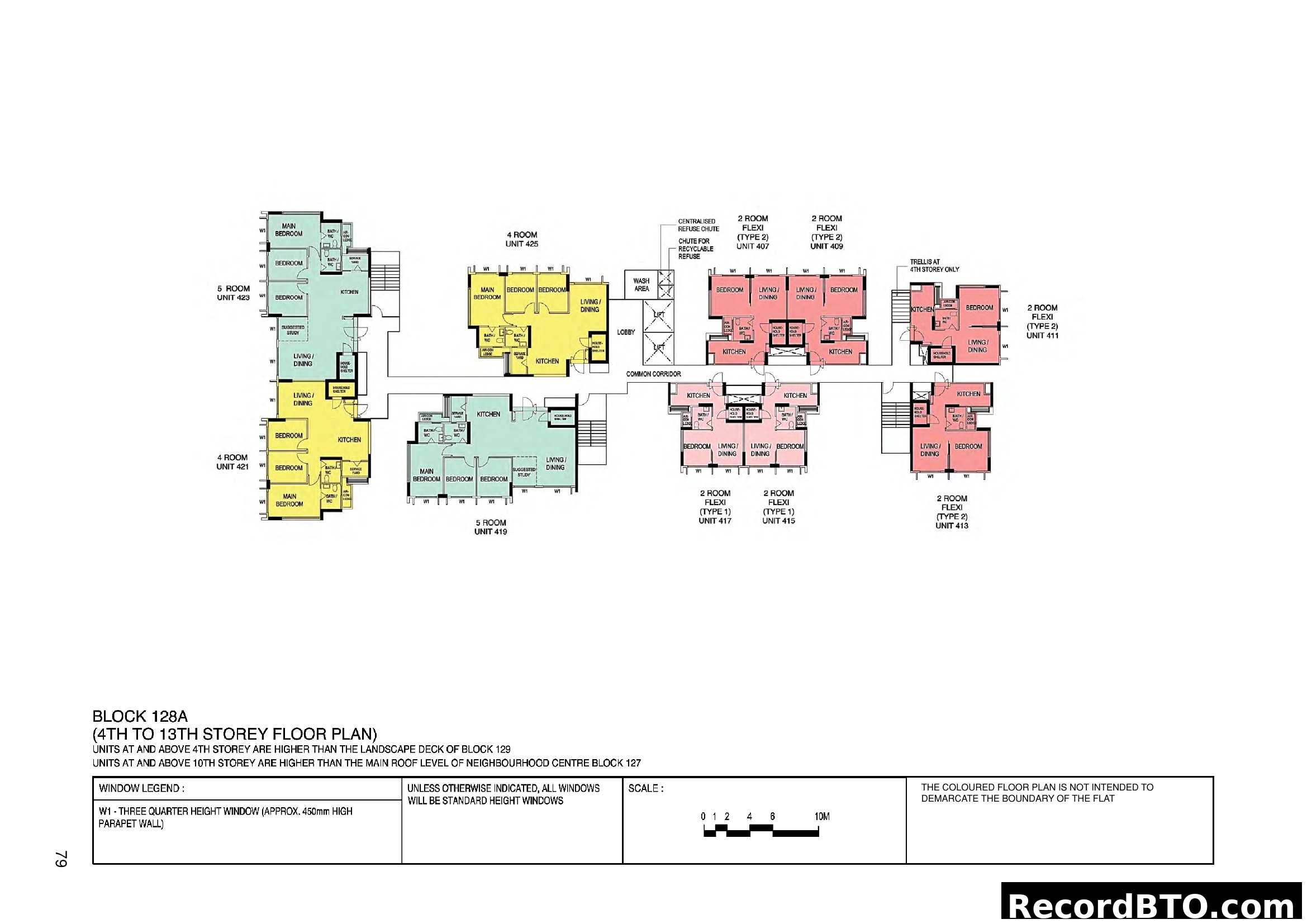 Block 128A (4th-13th Storey) Floor Plan