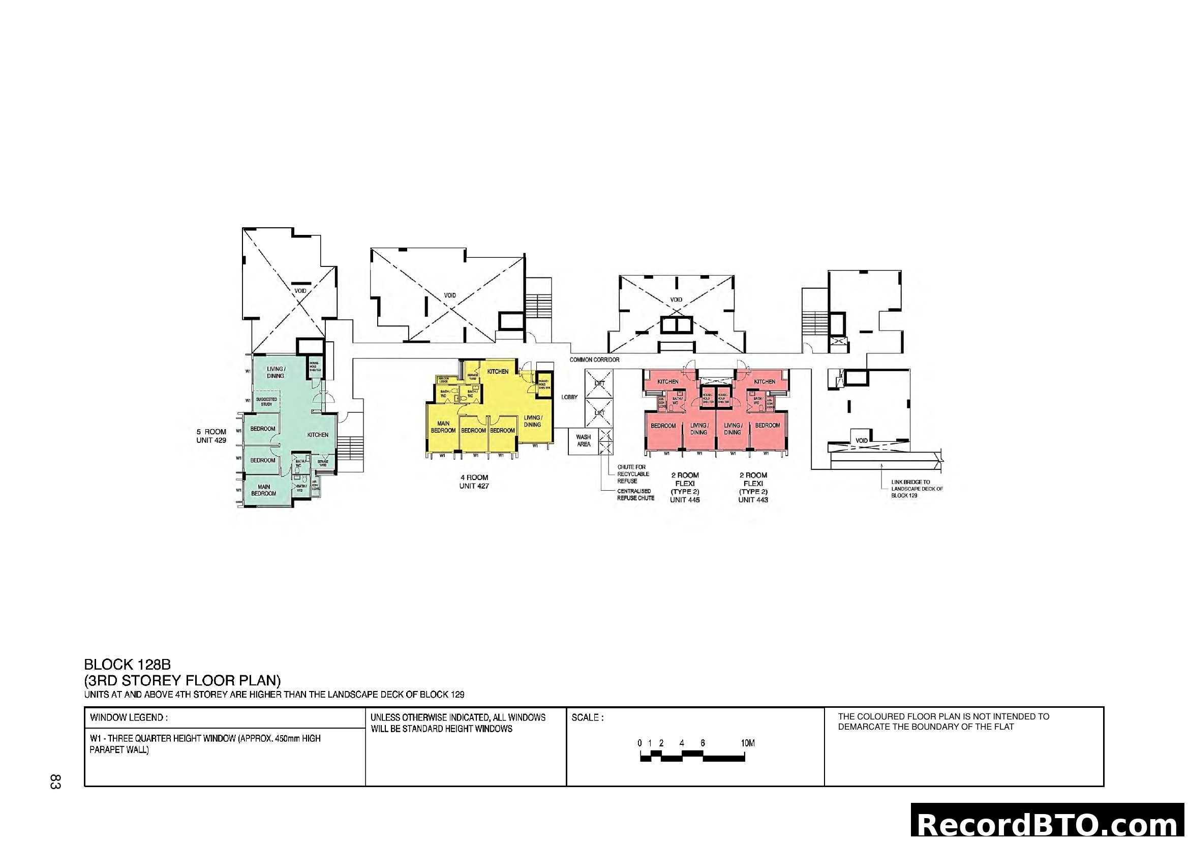 Block 128B (3rd Storey Floor Plan)