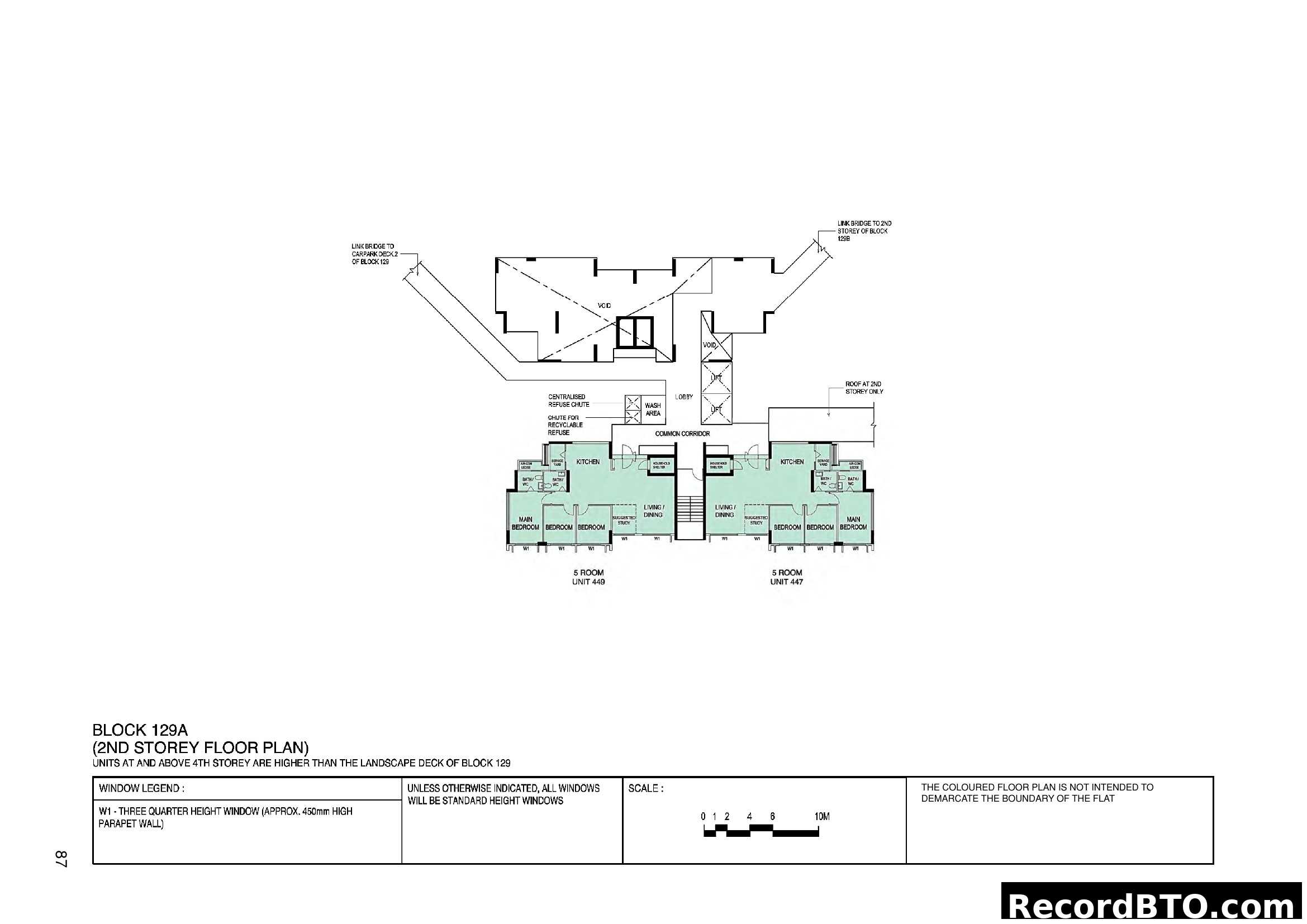 Block 129A - 2nd Storey Floor Plan