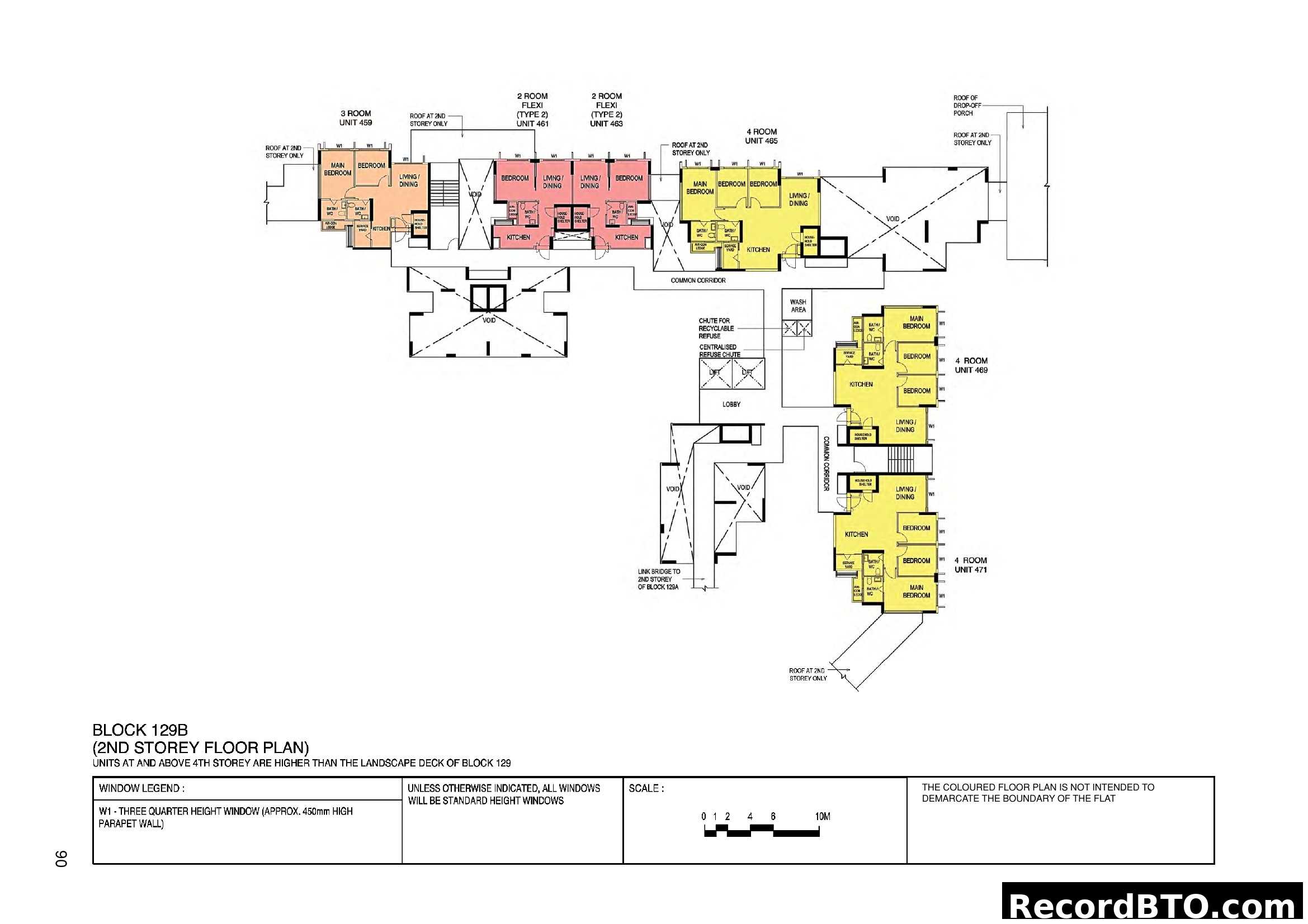Block 129B 2nd Storey Floor Plan