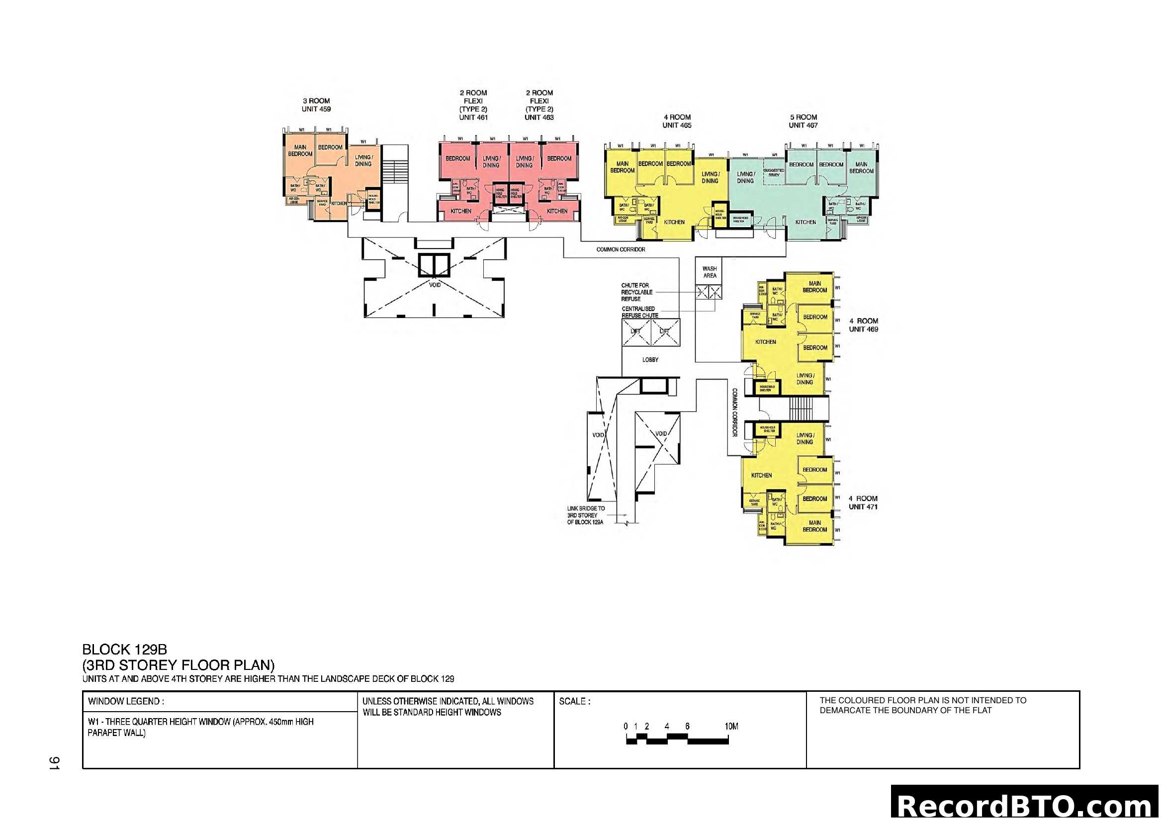 Block 129B 3rd Storey Floor Plan