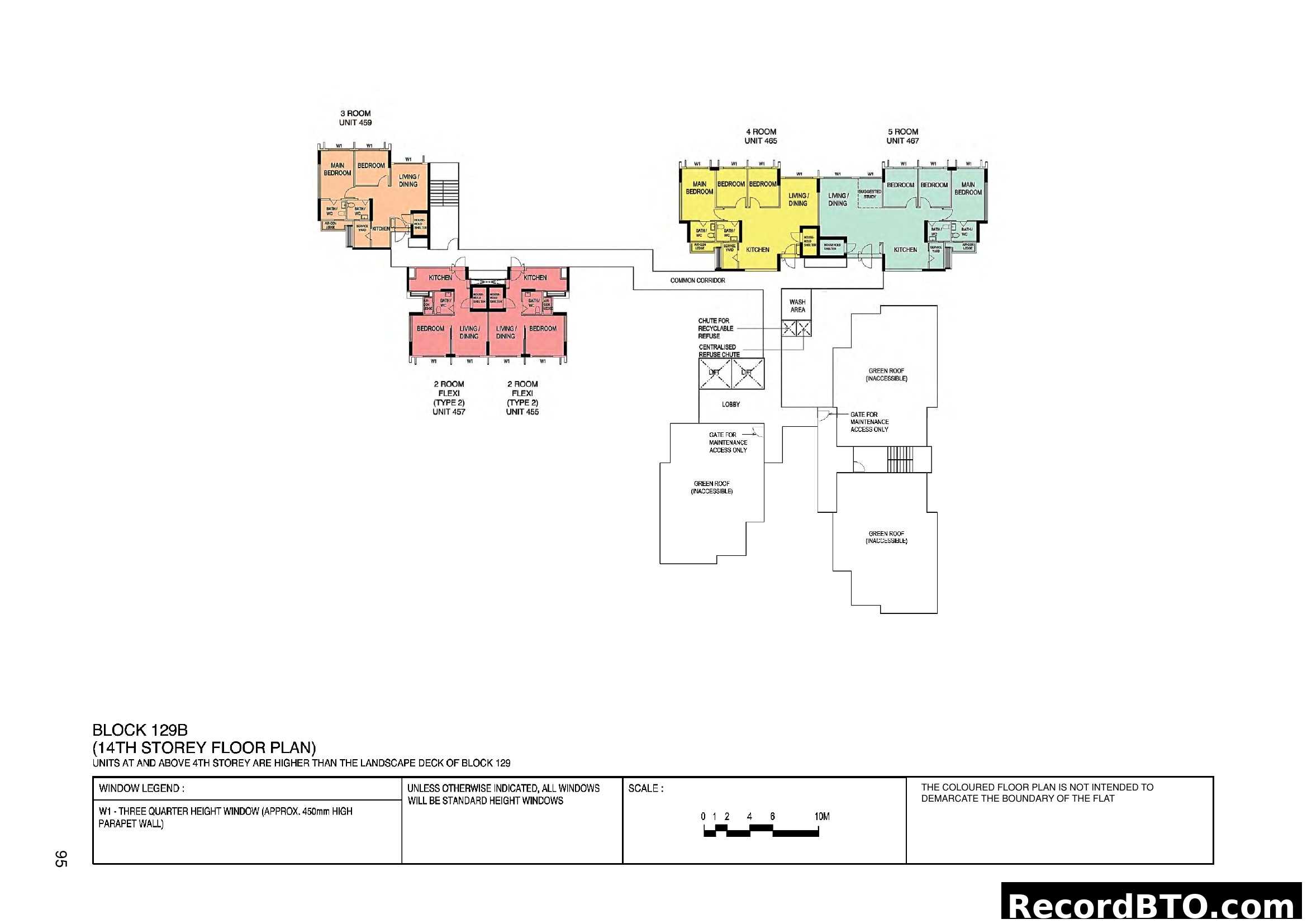 Block 129B 14th Storey Floor Plan