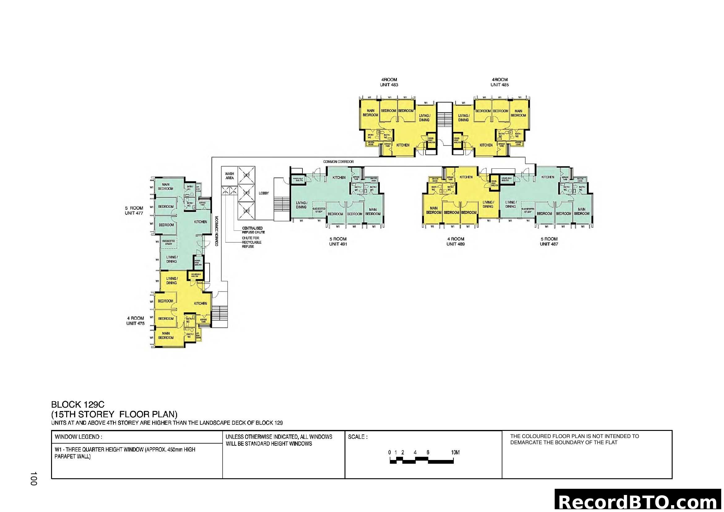 Block 129C (15th Storey Floor Plan)