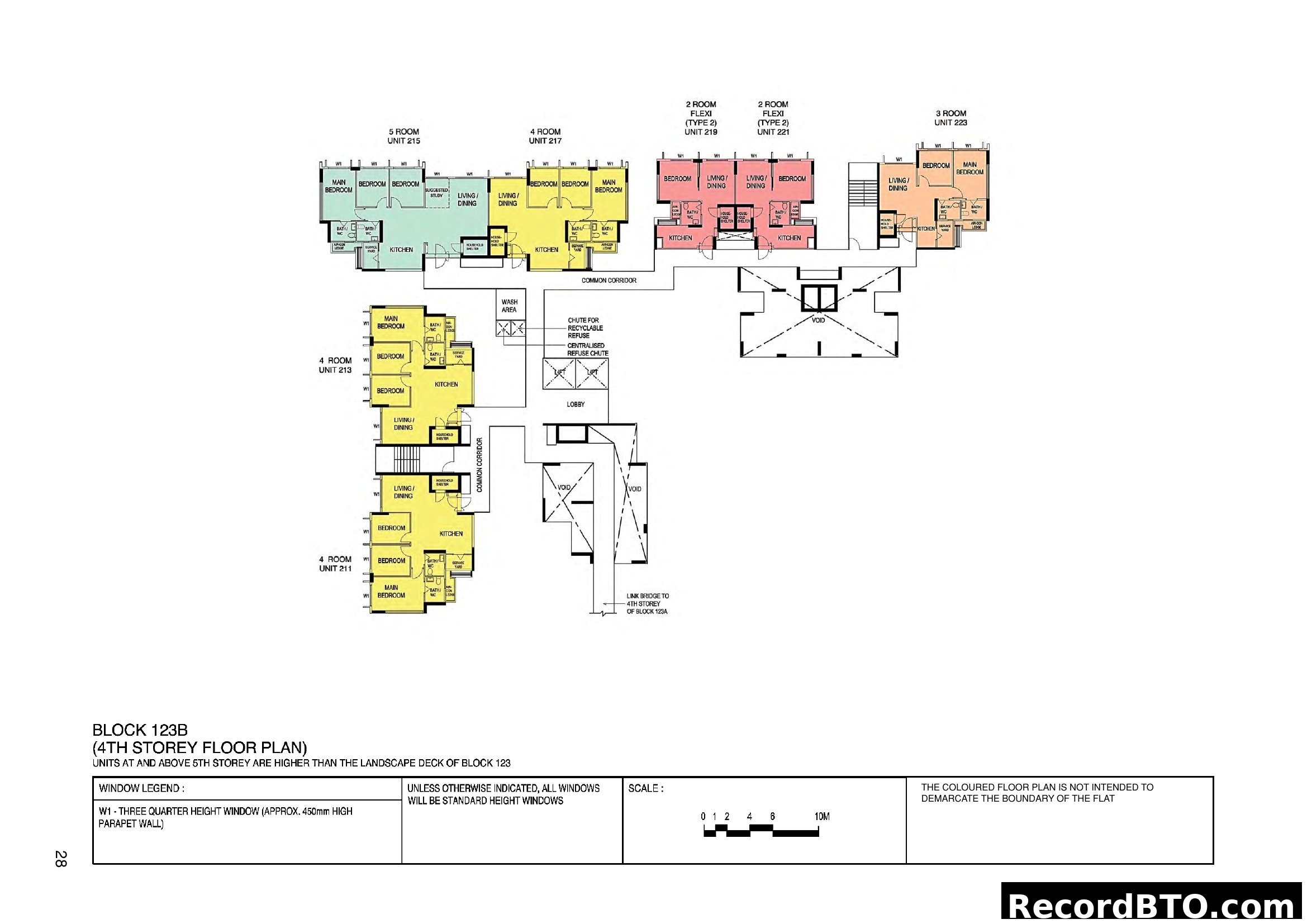 Block 123B 4th Storey Floor Plan