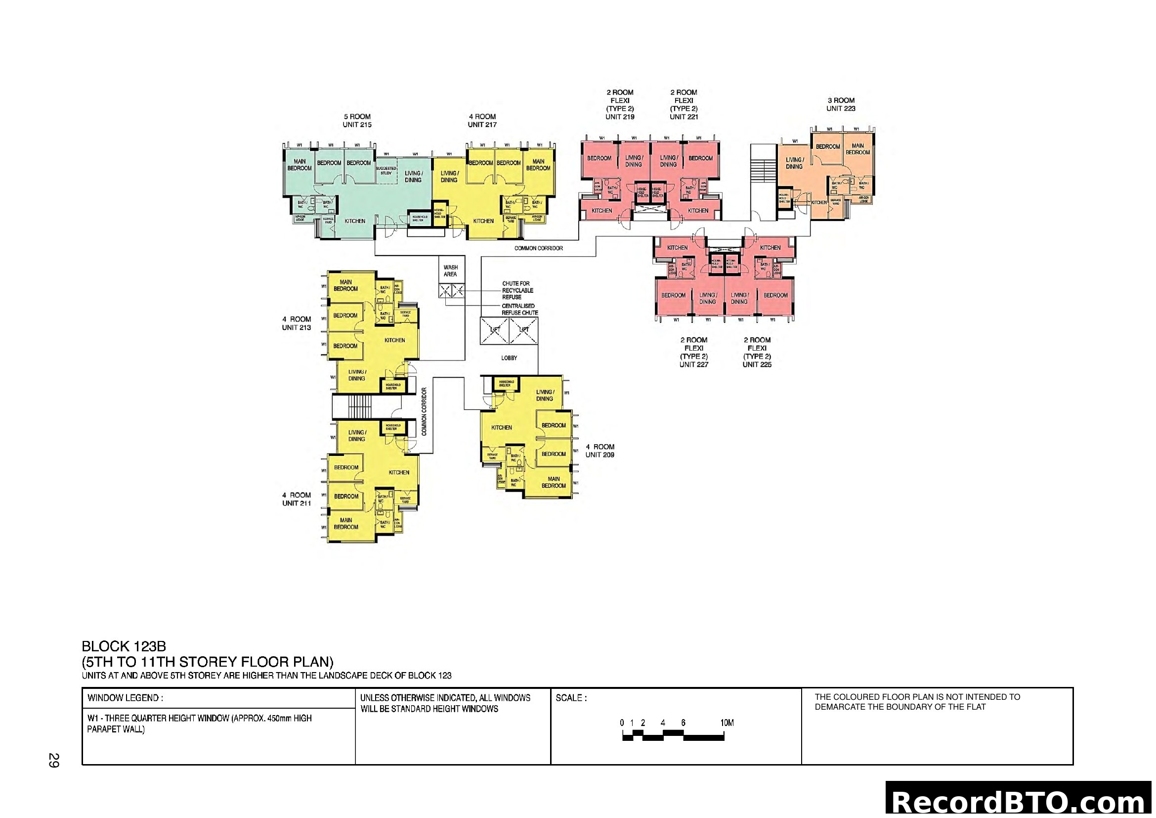 Block 123B (5th-11th Storey Floor Plan)