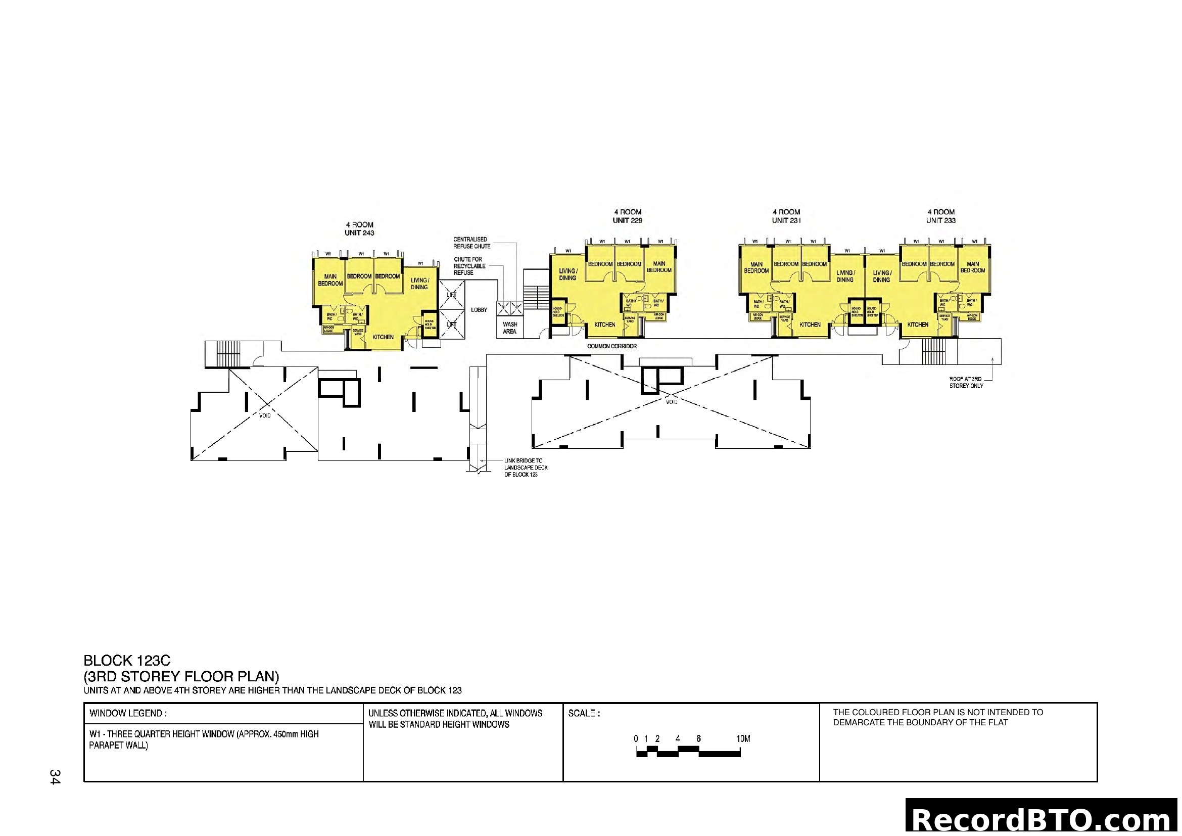 Block 123C 3rd Storey Floor Plan