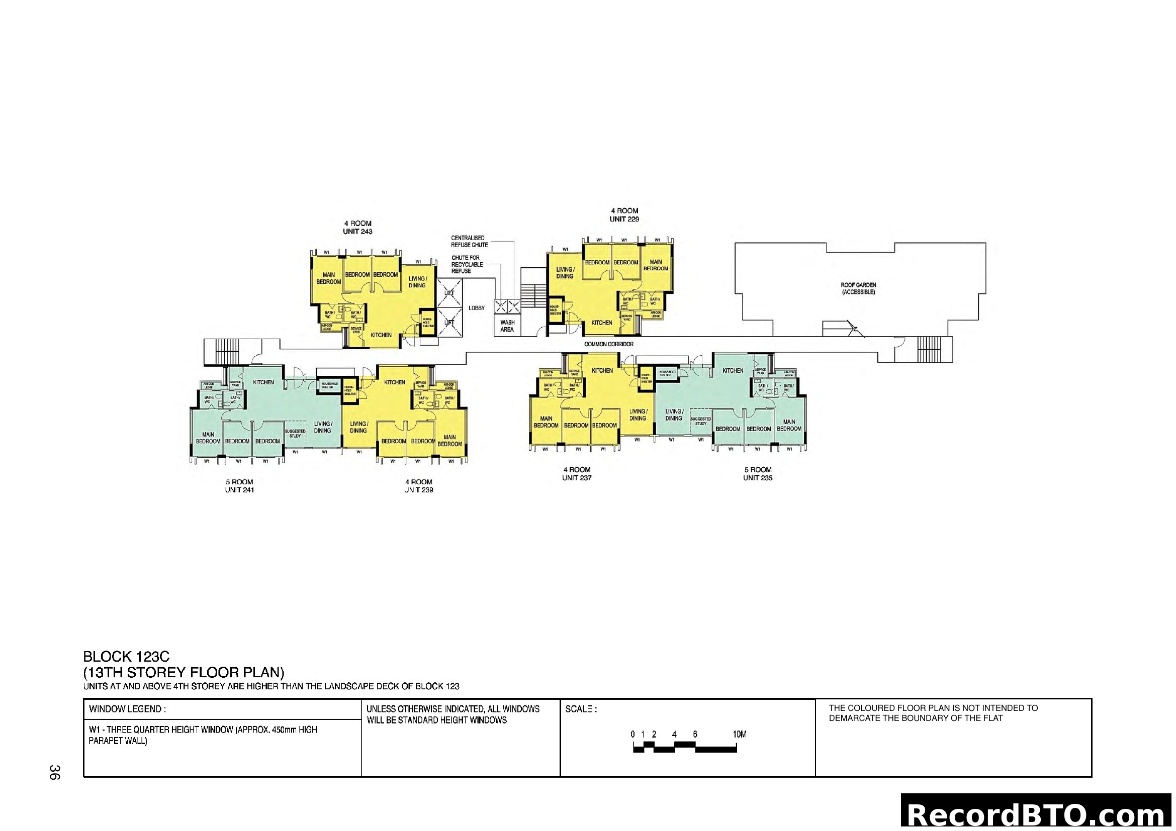 Block 123C 13th Storey Floor Plan