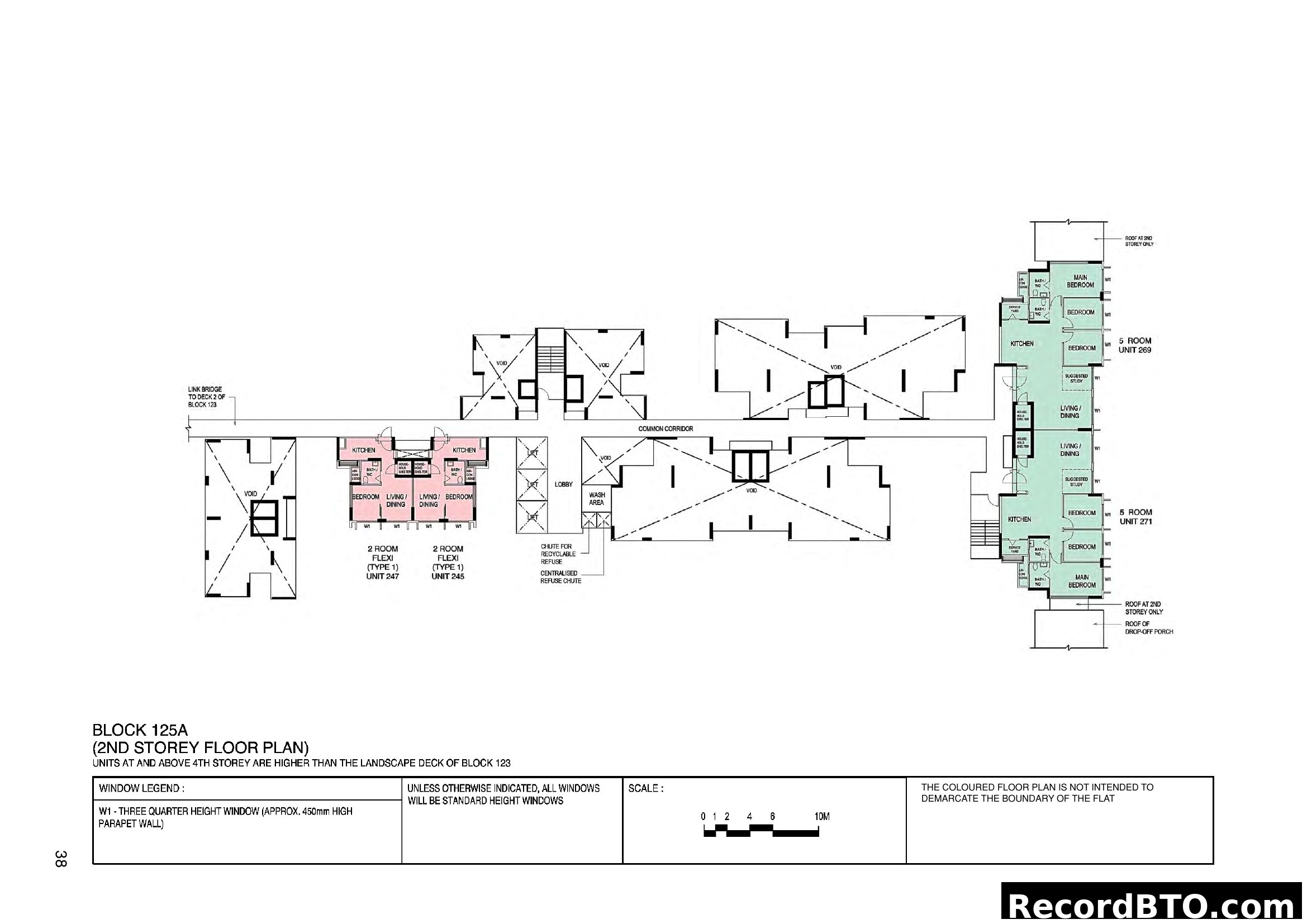 Block 125A 2nd Storey Floor Plan