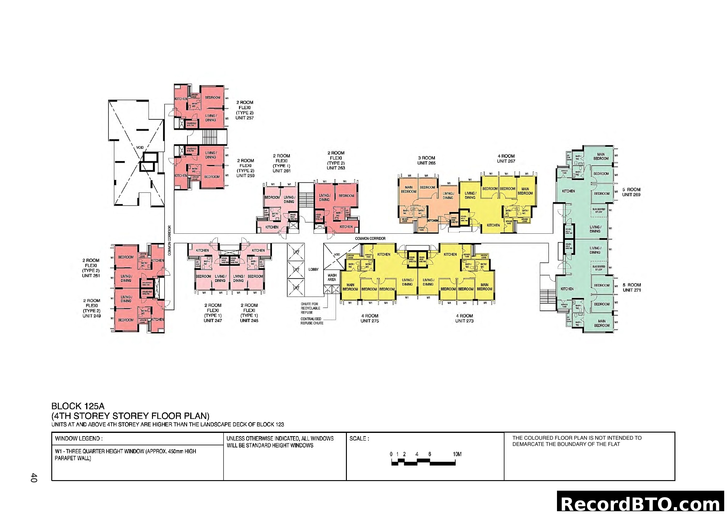 Block 125A 4th Storey Floor Plan