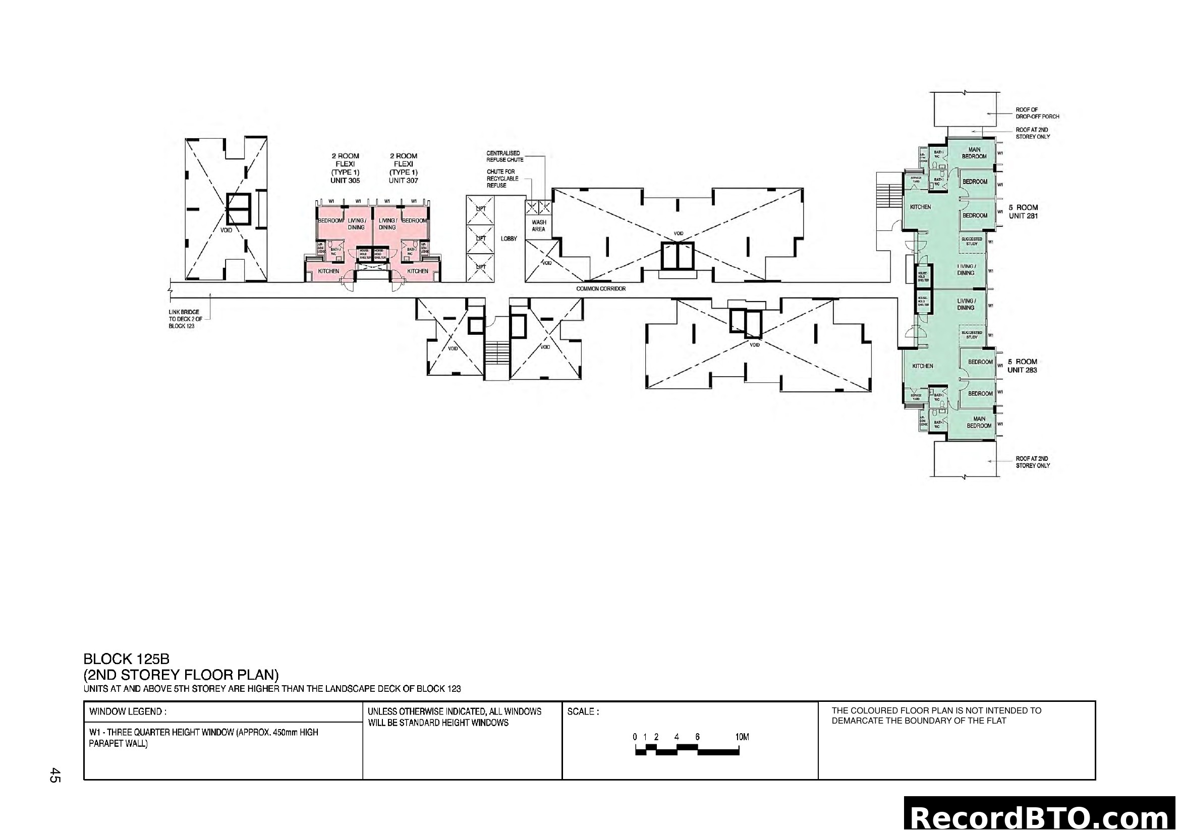 Block 125B 2nd Storey Floor Plan