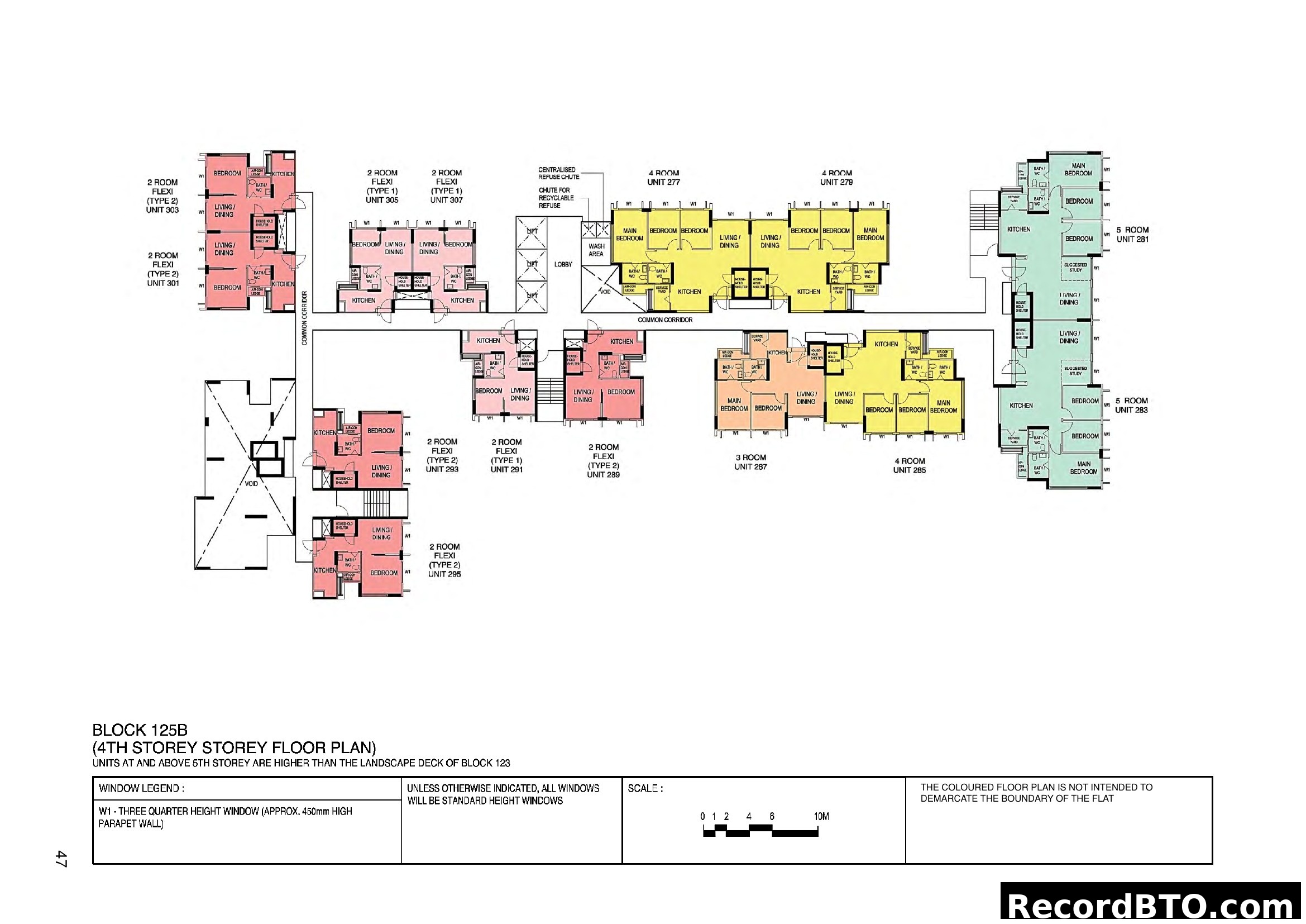 Block 125B - 4th Storey Floor Plan
