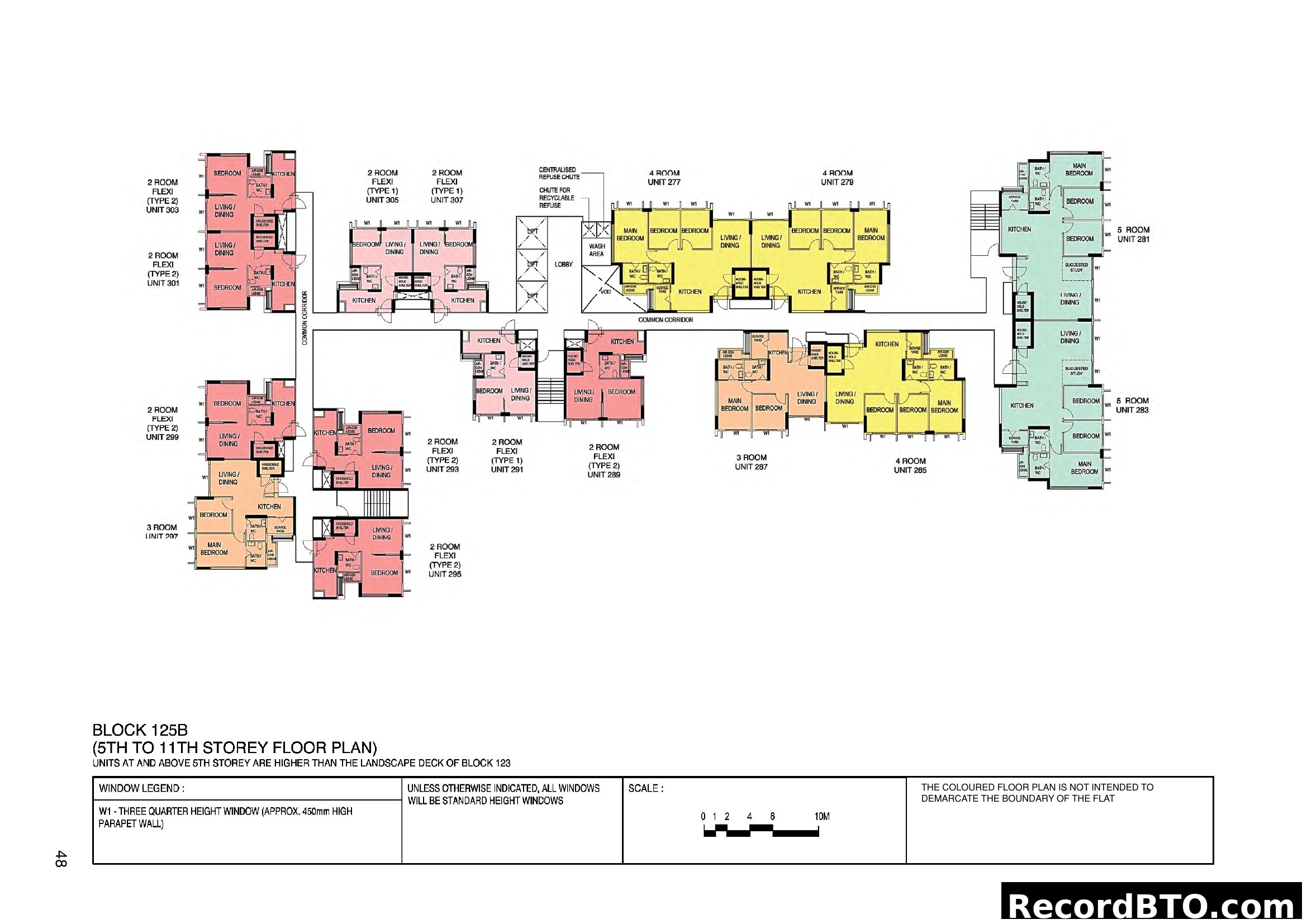 Block 125B 5th-11th Storey Floor Plan