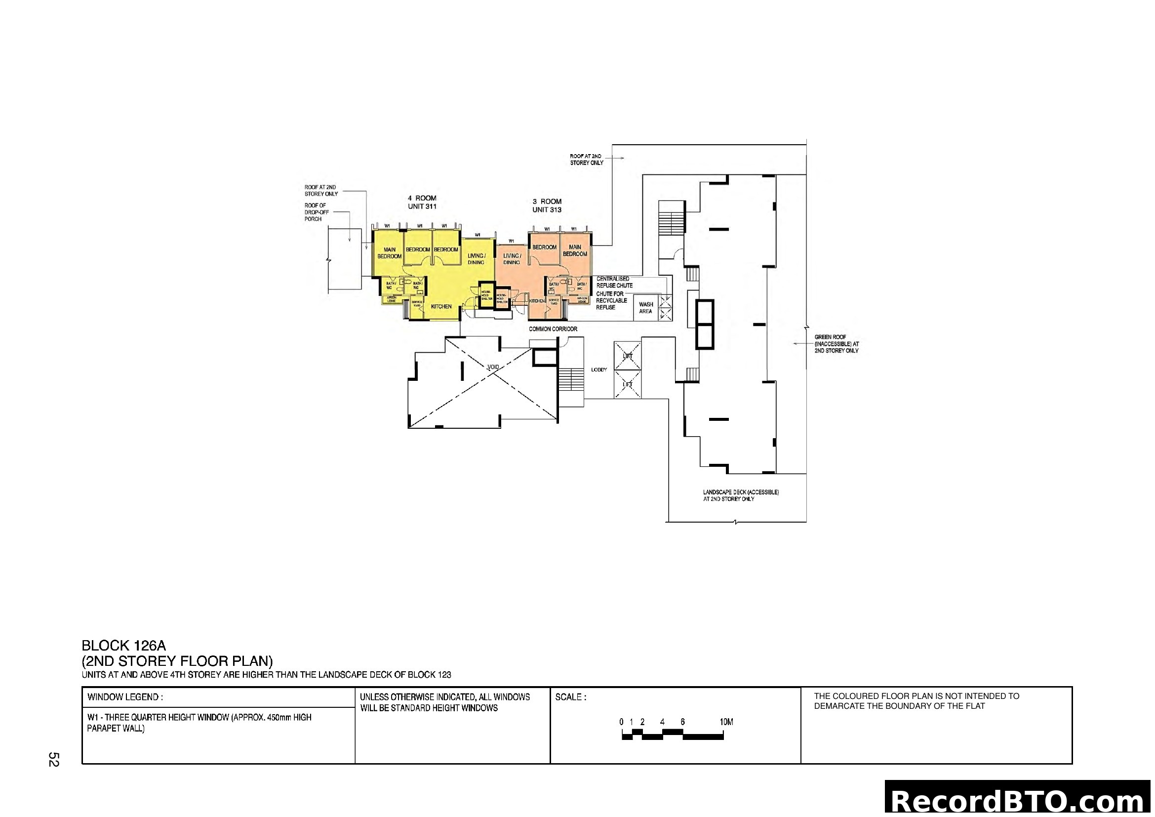 Block 126A 2nd Storey Floor Plan