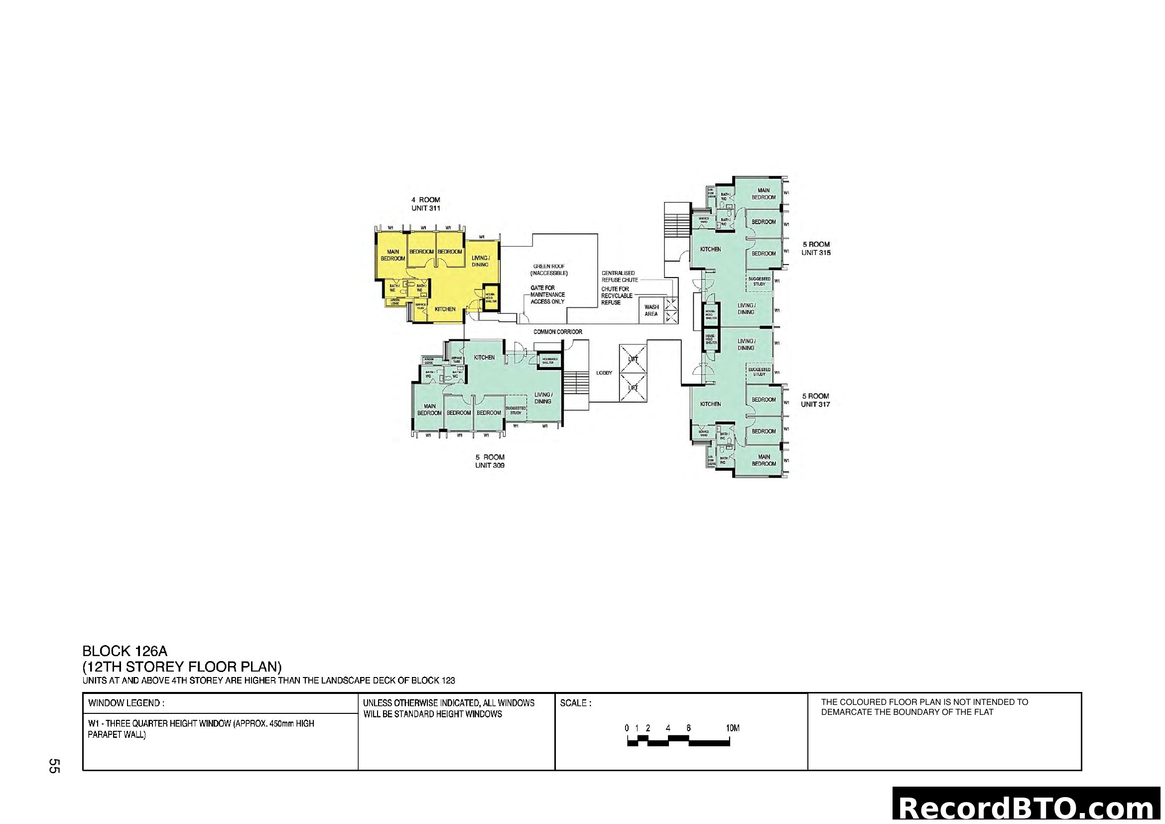 Block 126A 12th Storey Floor Plan