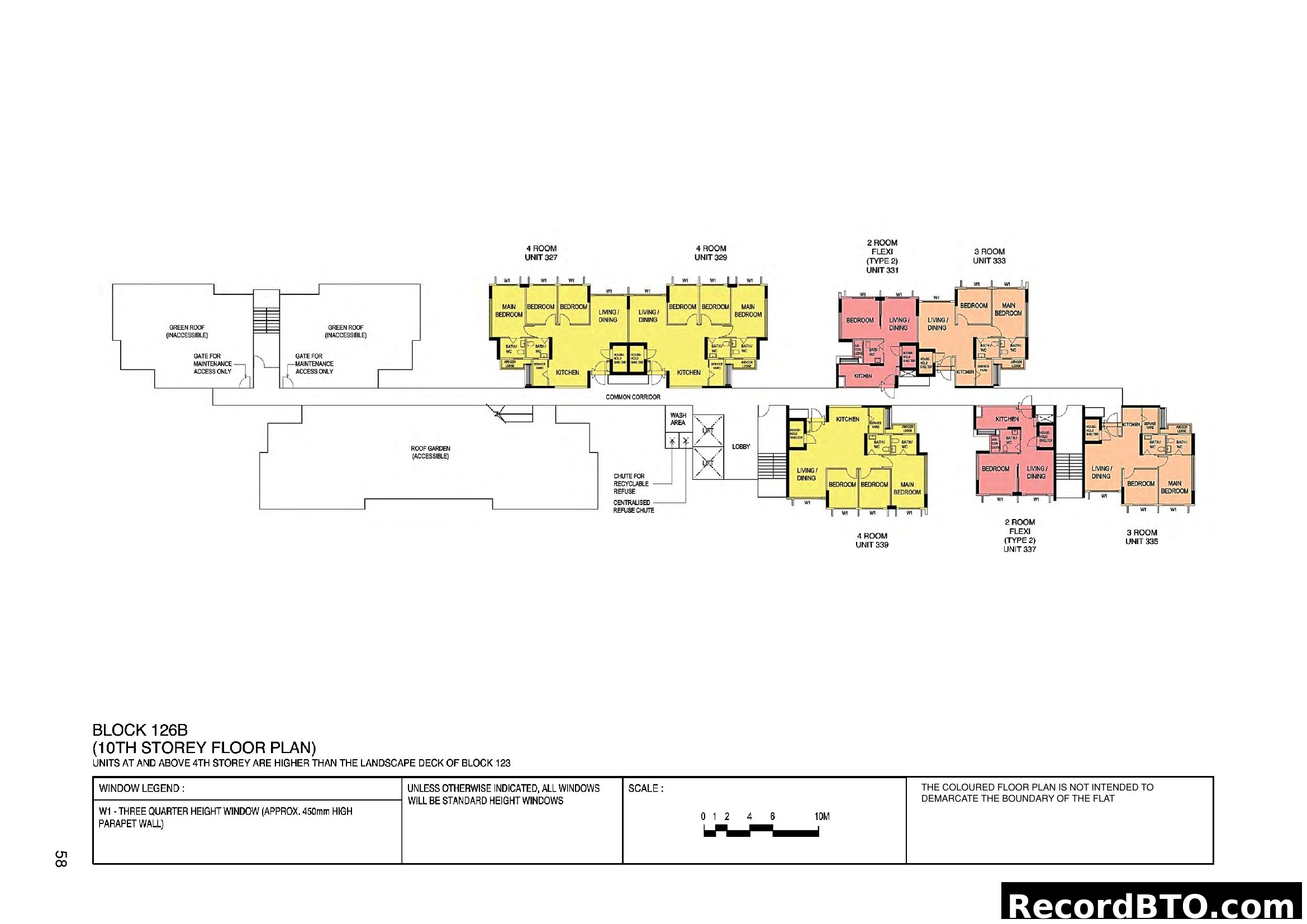 Block 126B 10th Storey Floor Plan