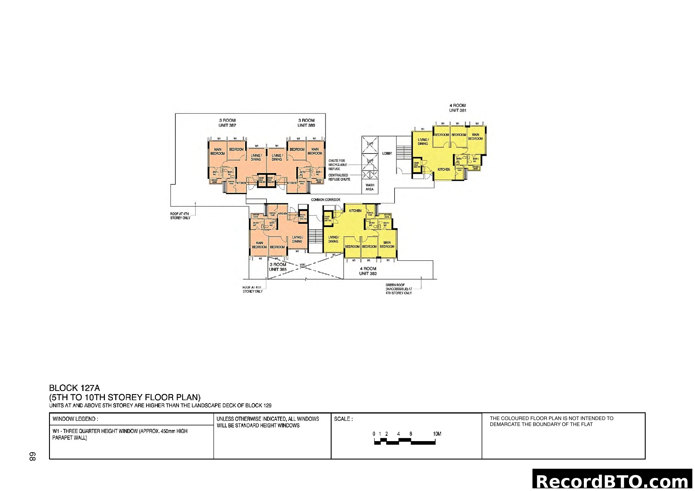 Block 127A 5th-10th Storey Floor Plan