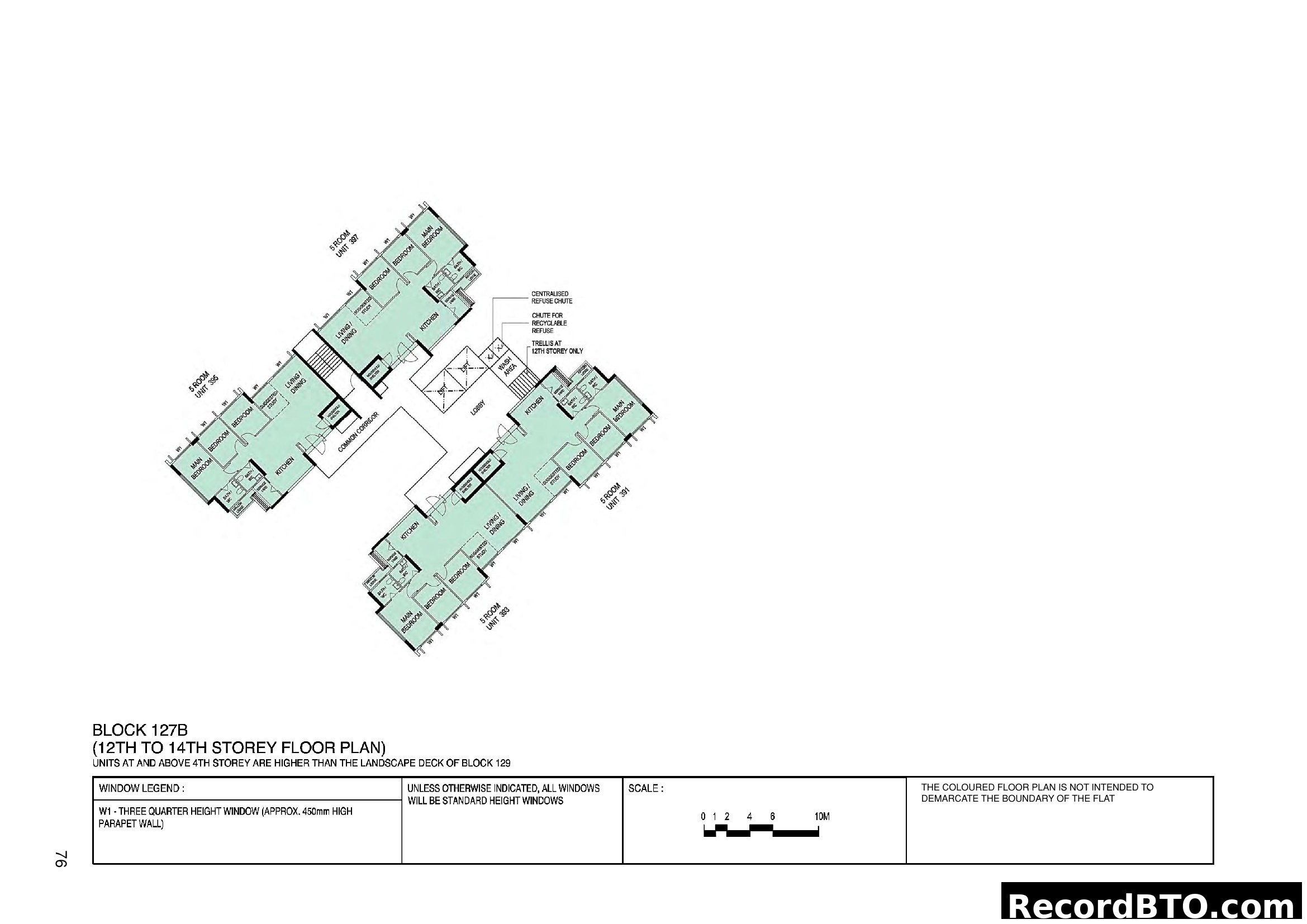 Block 127B (12th-14th Storey) Floor Plan