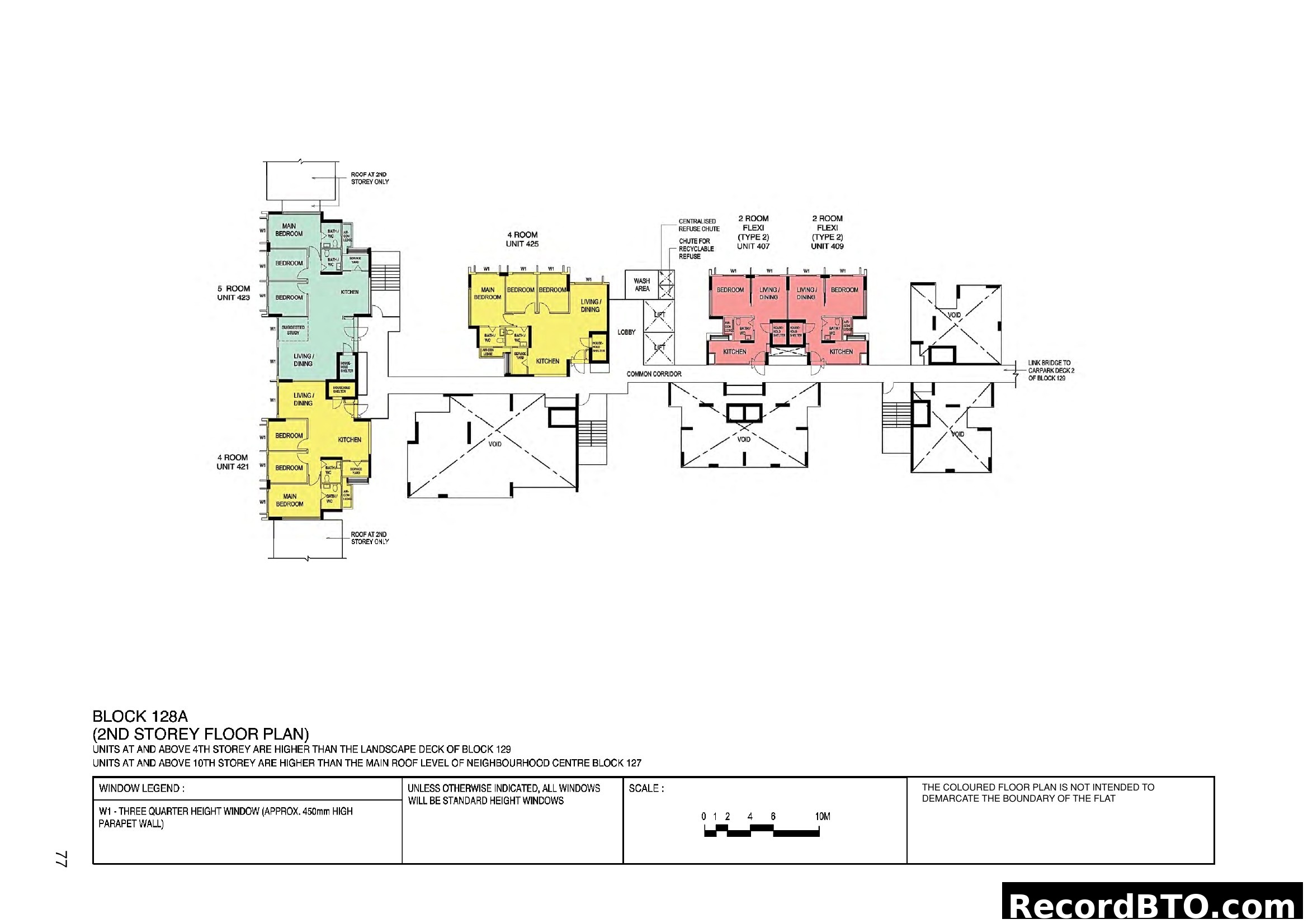 Block 128A 2nd Storey Floor Plan