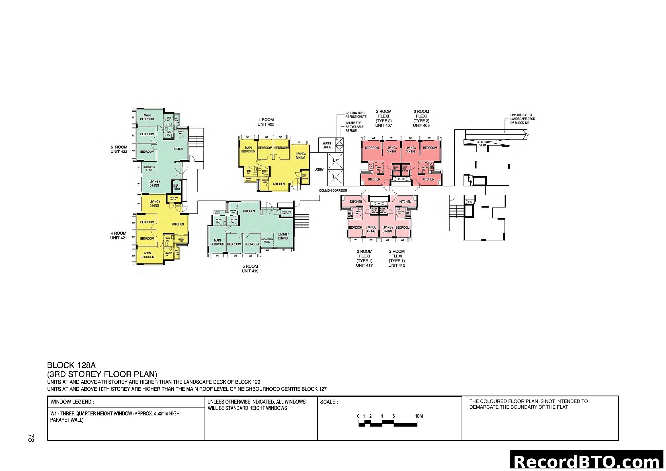 Block 128A - 3rd Storey Floor Plan