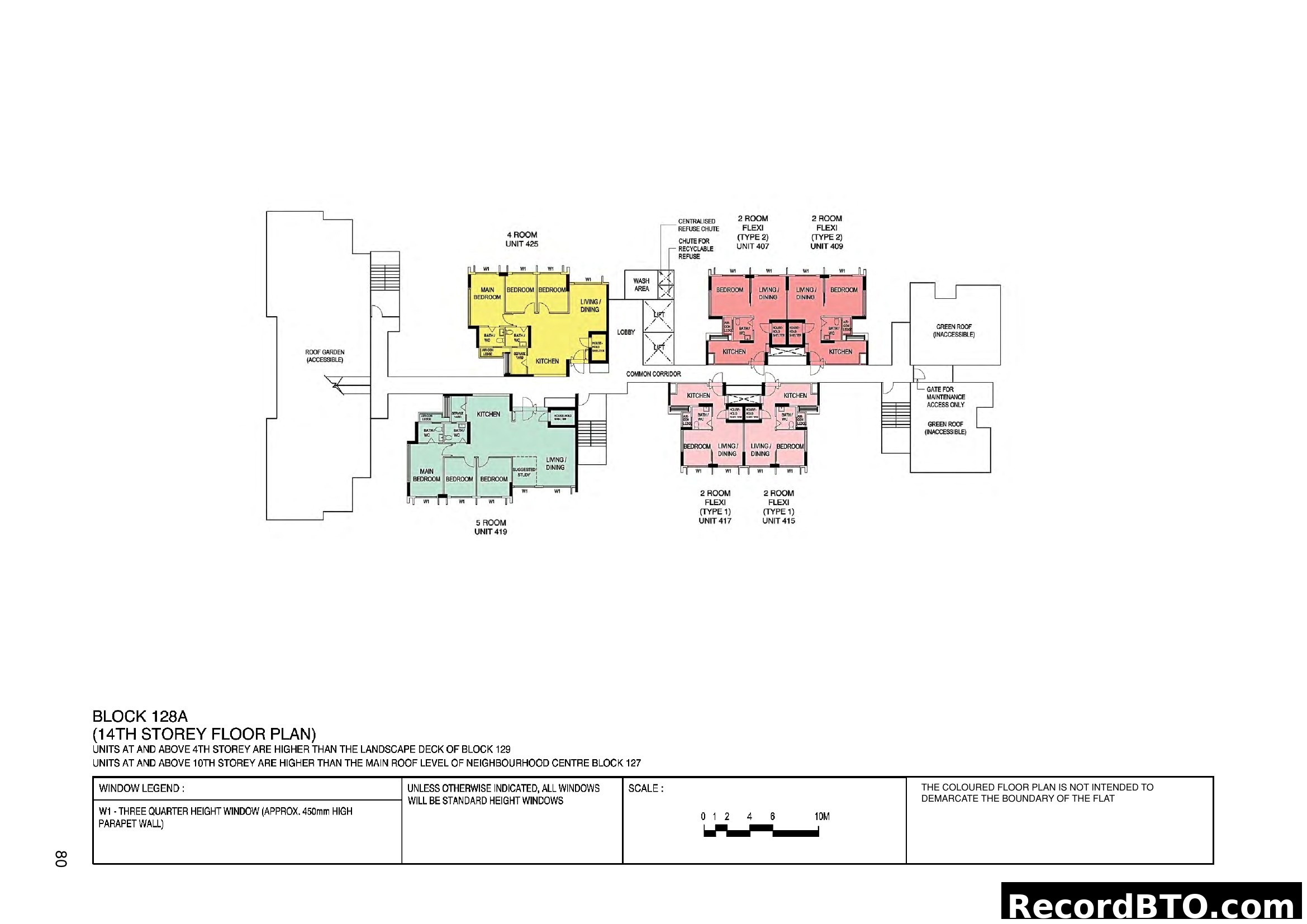 Block 128A 14th Storey Floor Plan
