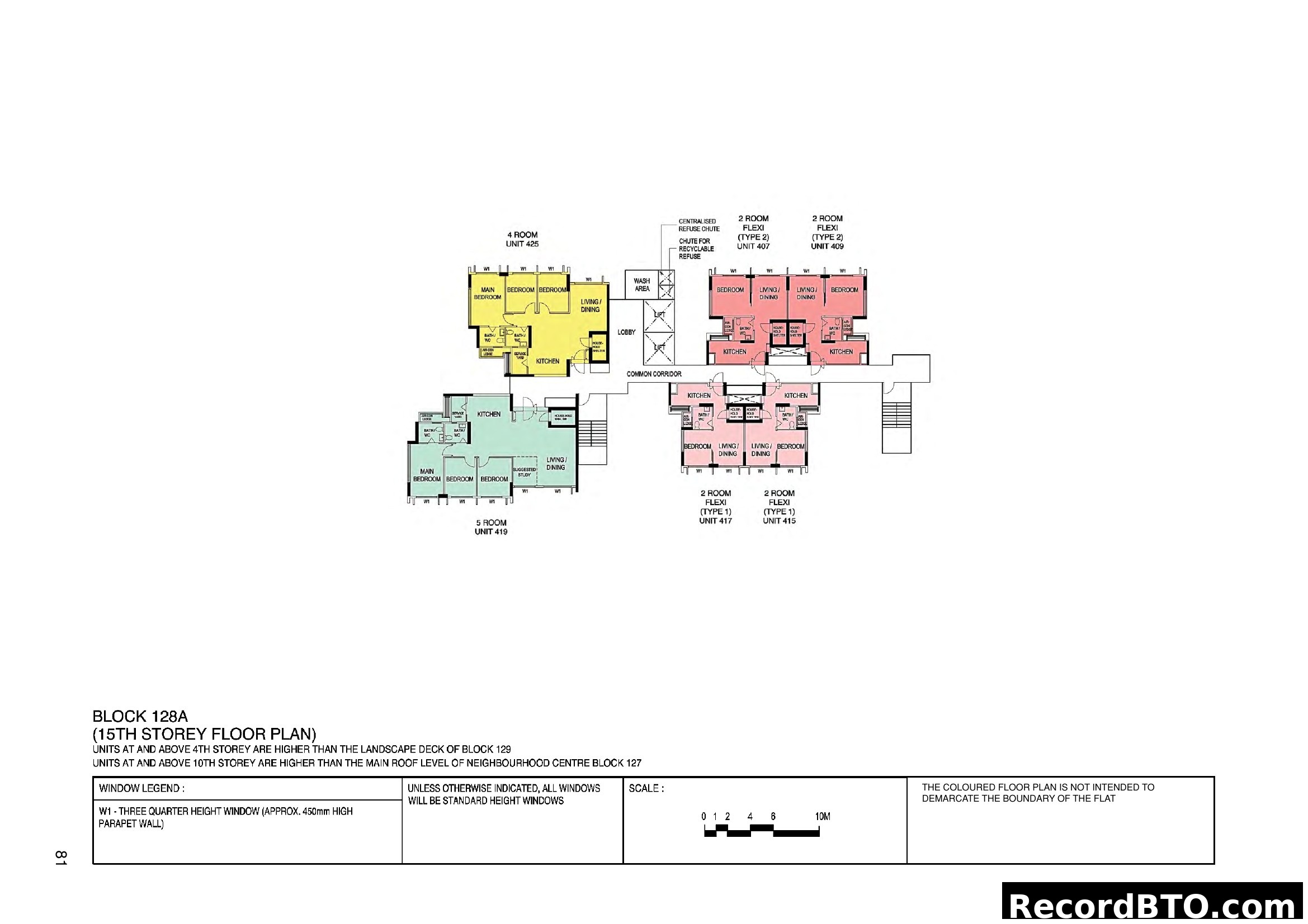 Block 128A 15th Storey Floor Plan