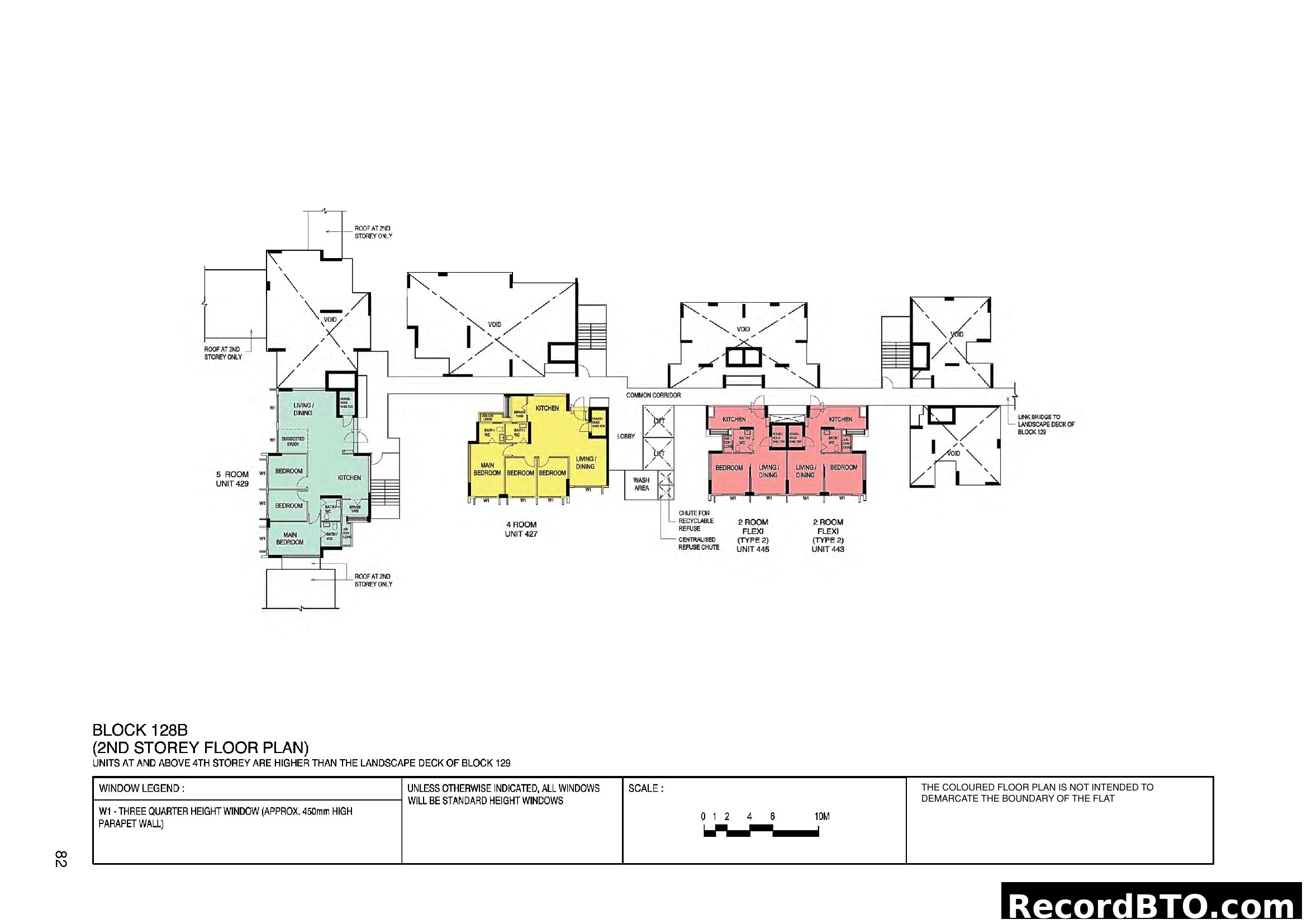 Block 128B 2nd Storey Floor Plan