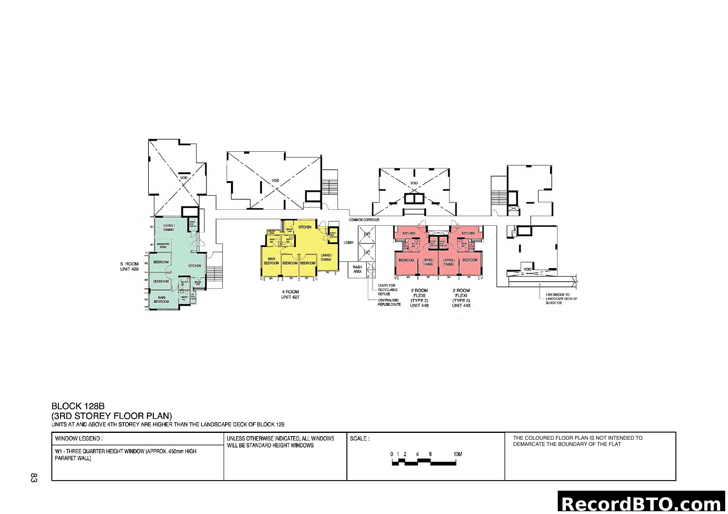 Block 128B (3rd Storey Floor Plan)