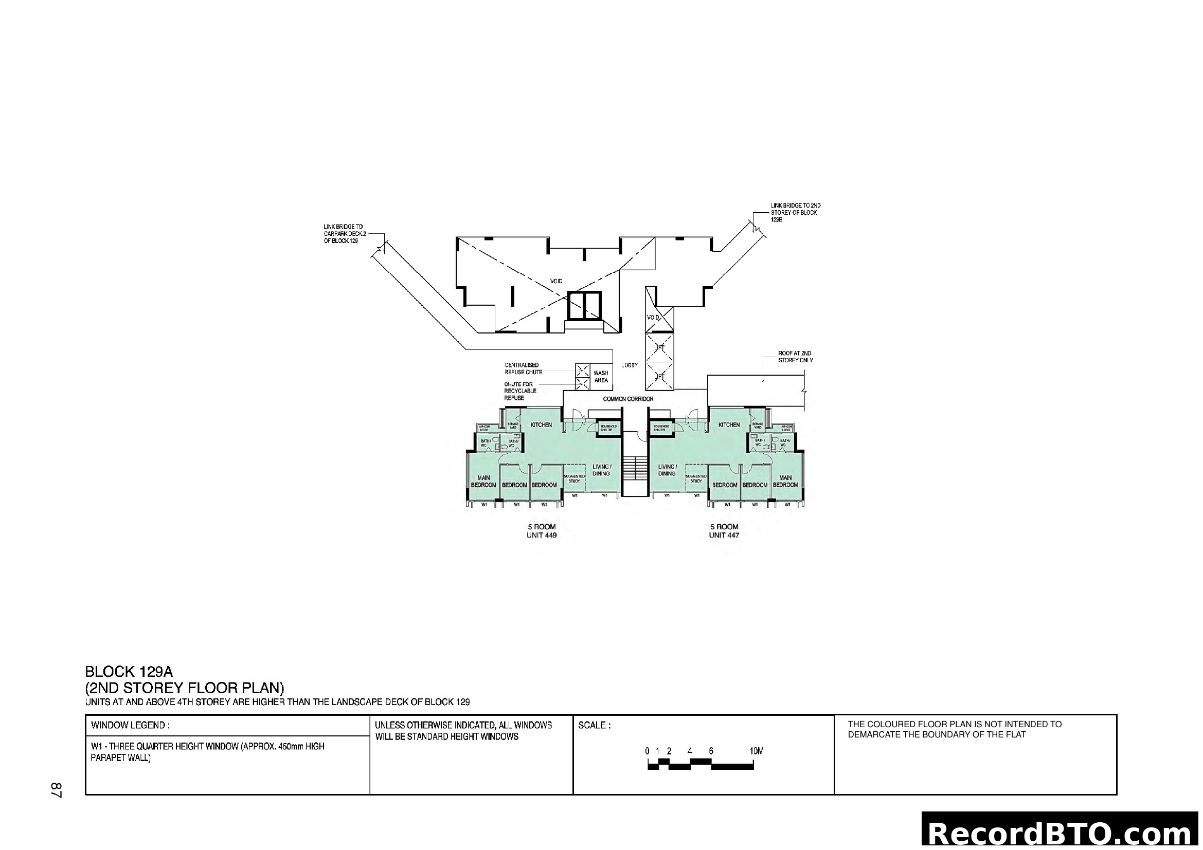 Block 129A - 2nd Storey Floor Plan