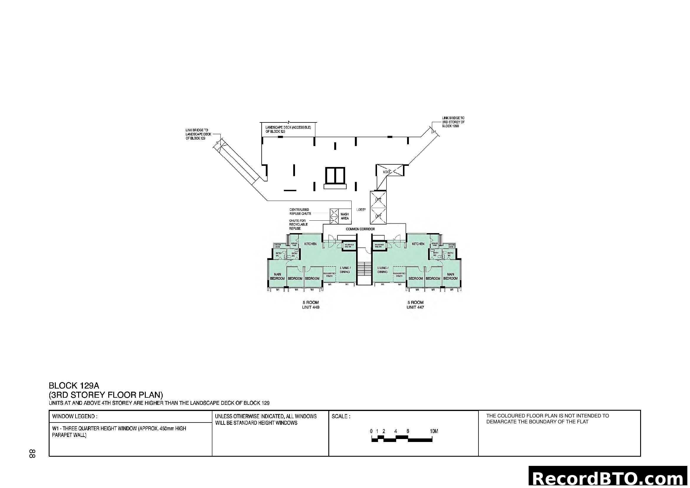 Block 129A (3rd Storey Floor Plan)