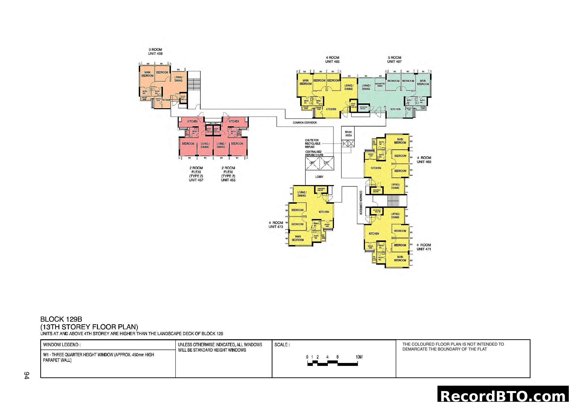 Block 129B (13th Storey Floor Plan)