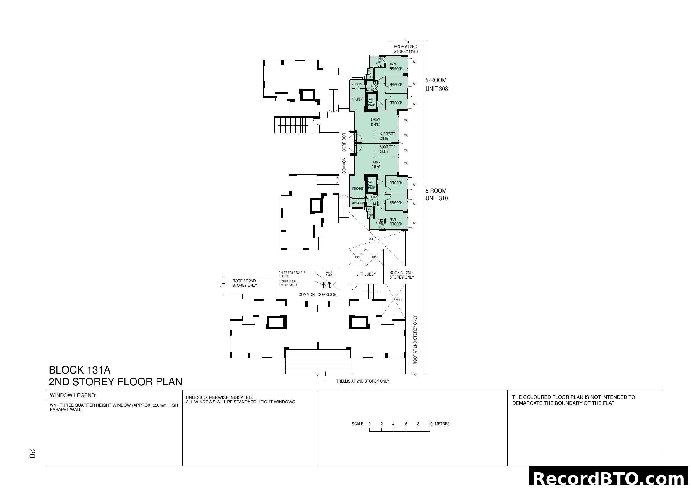 Block 131A 2nd Storey Floor Plan