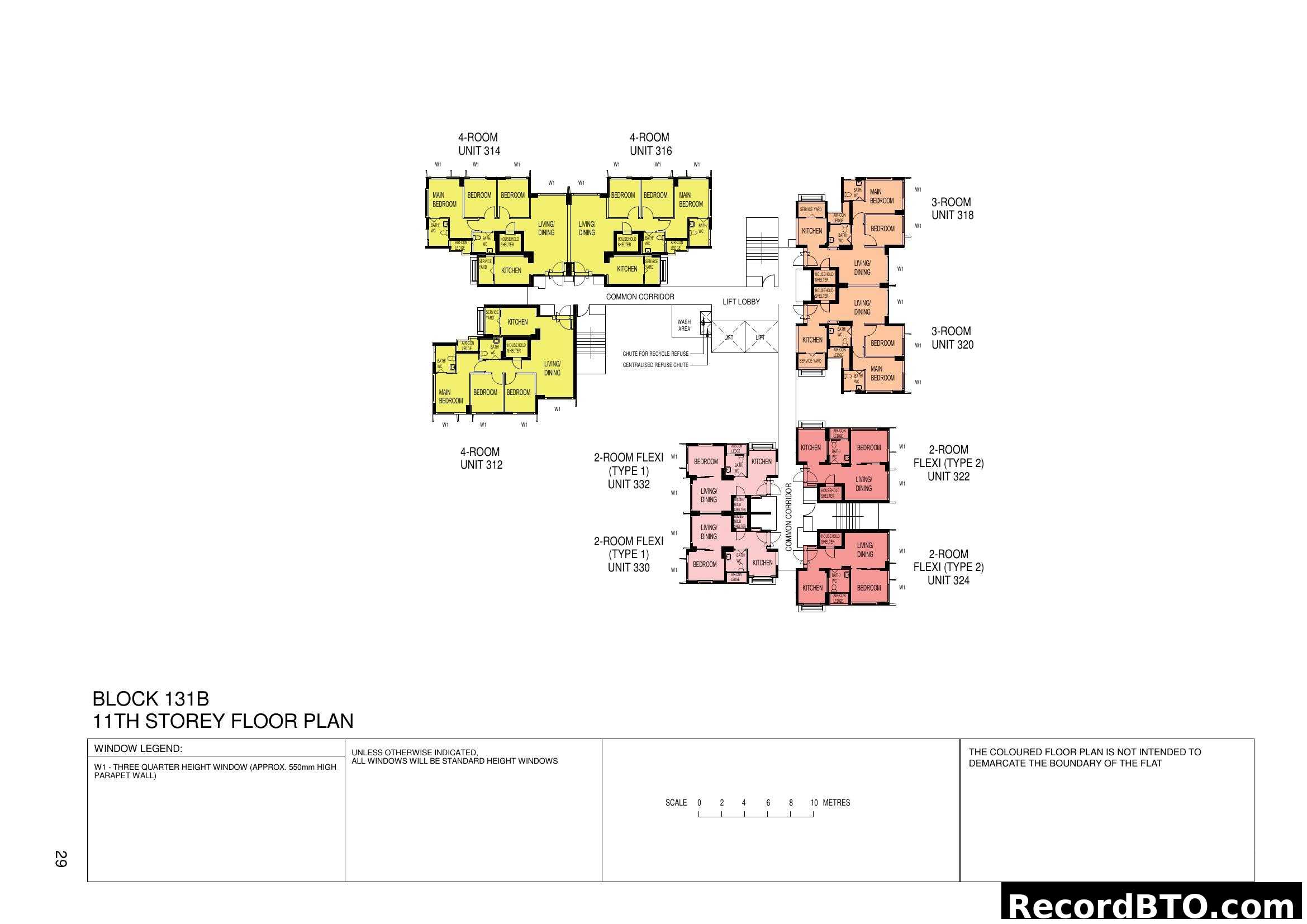 Block 131B 11th Storey Floor Plan