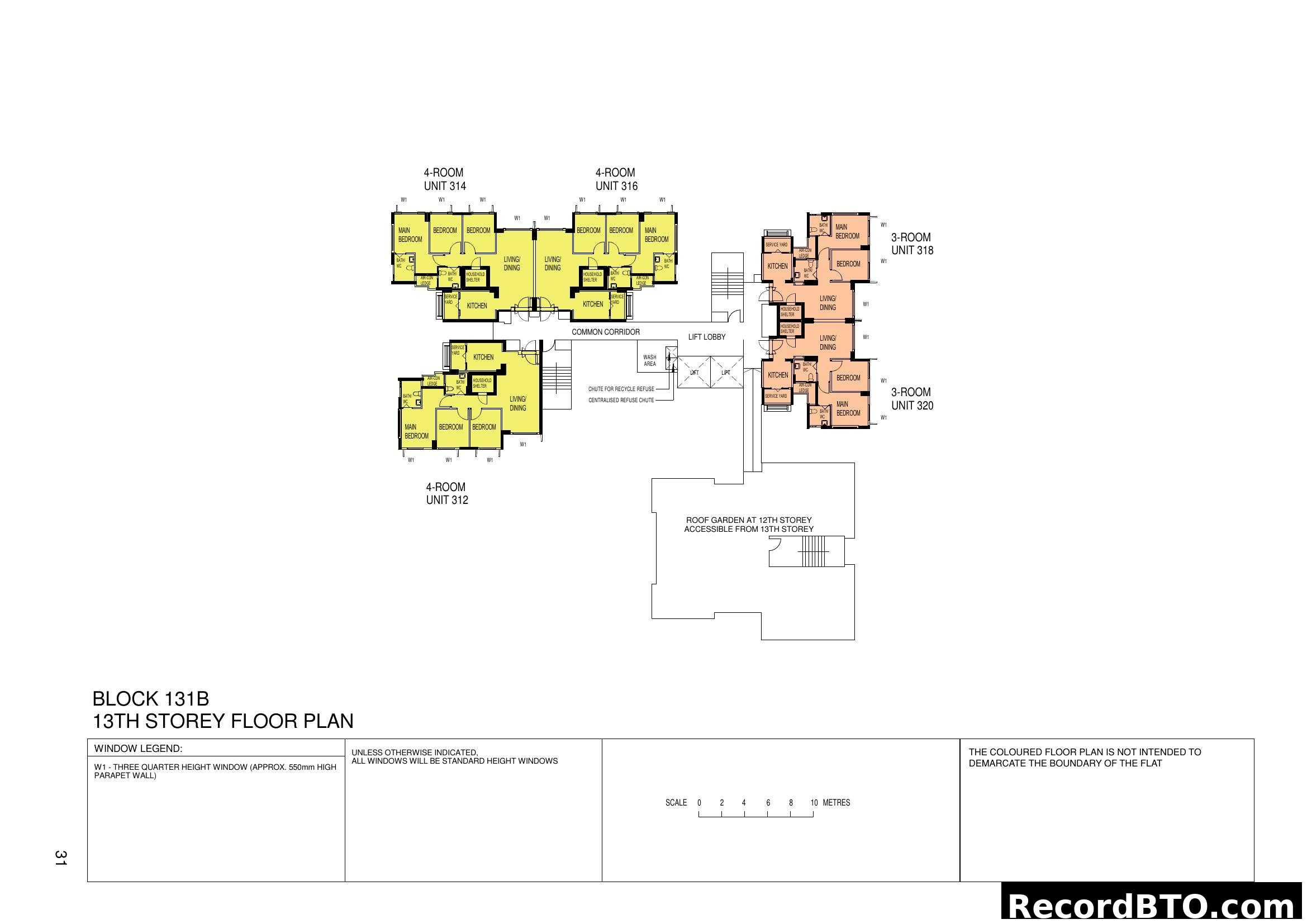 Block 131B 13th Storey Floor Plan