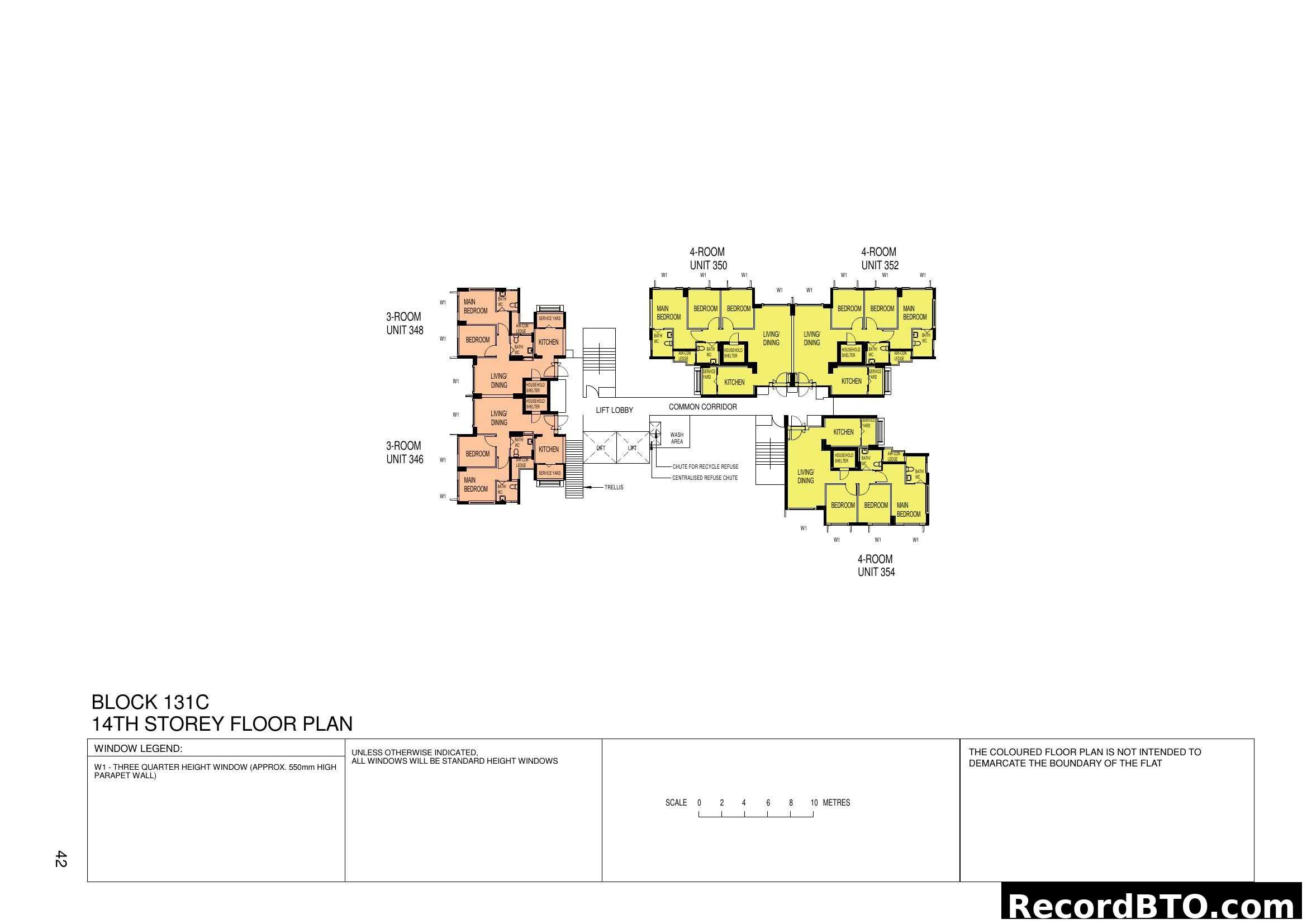 Block 131C 14th Storey Floor Plan