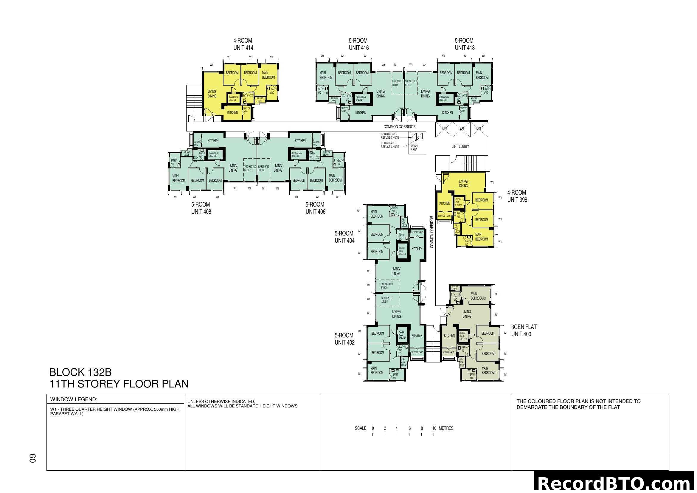 Block 132B 11th Storey Floor Plan