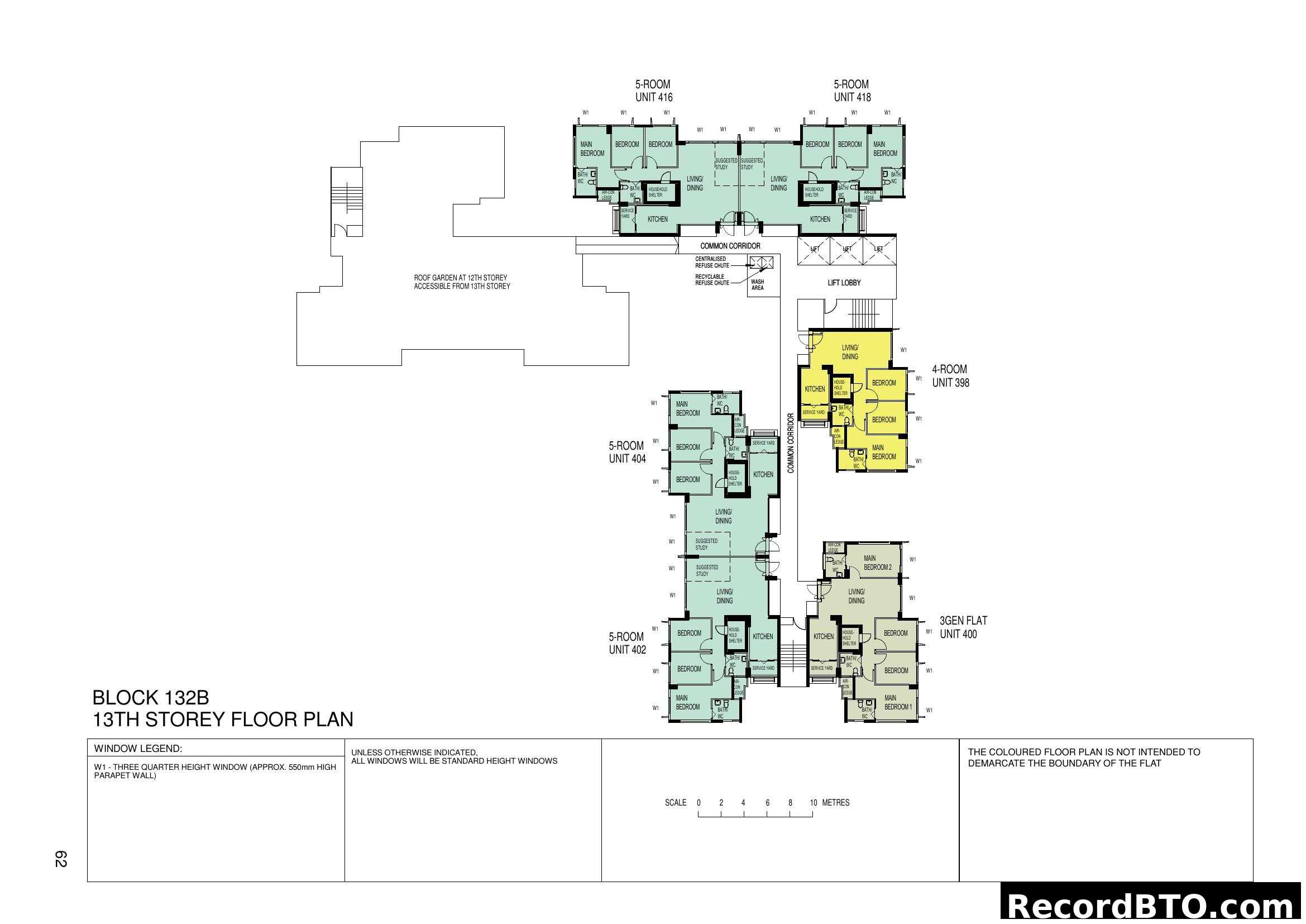 Block 132B 13th Storey Floor Plan