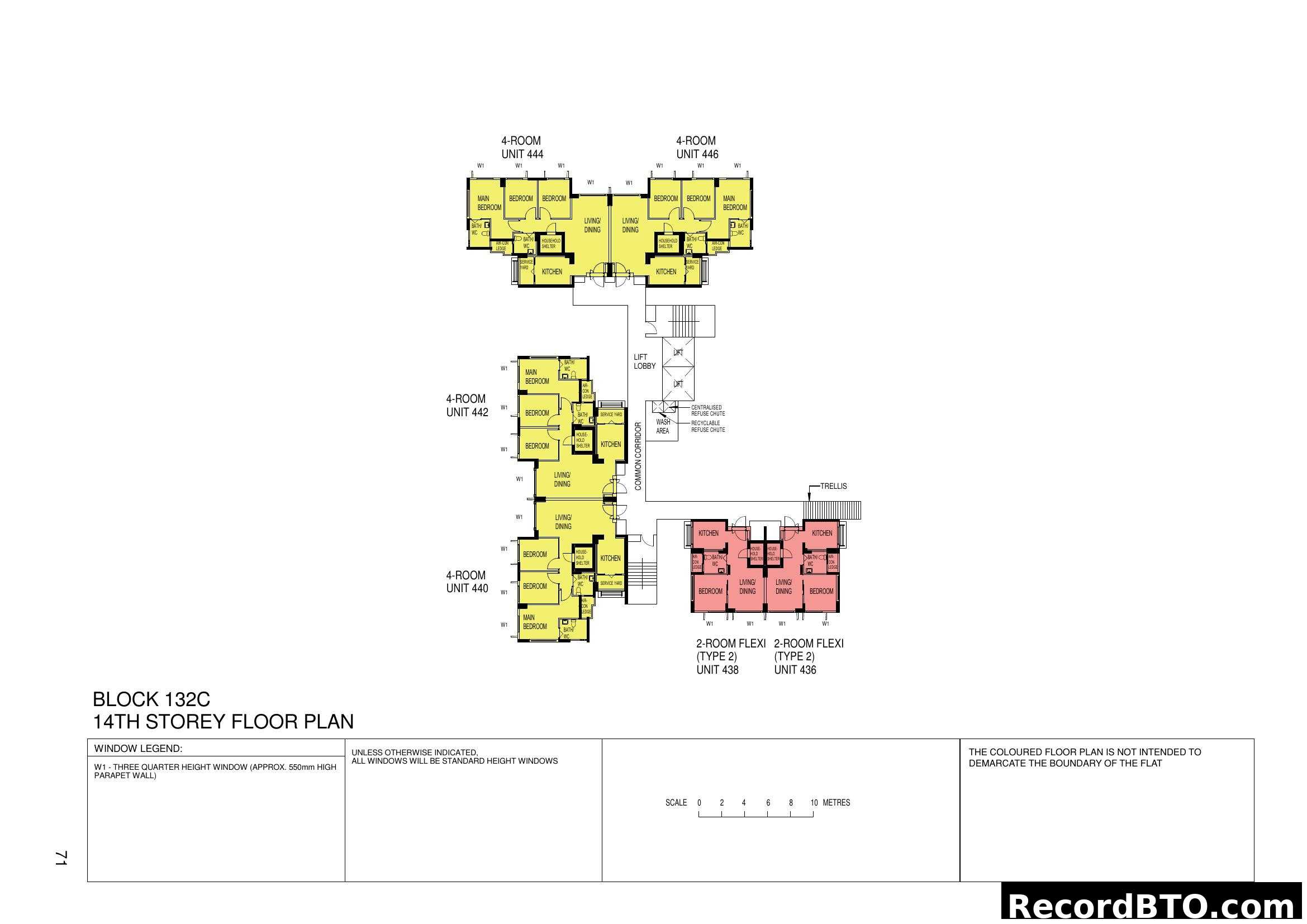 Block 132C 14th Storey Floor Plan